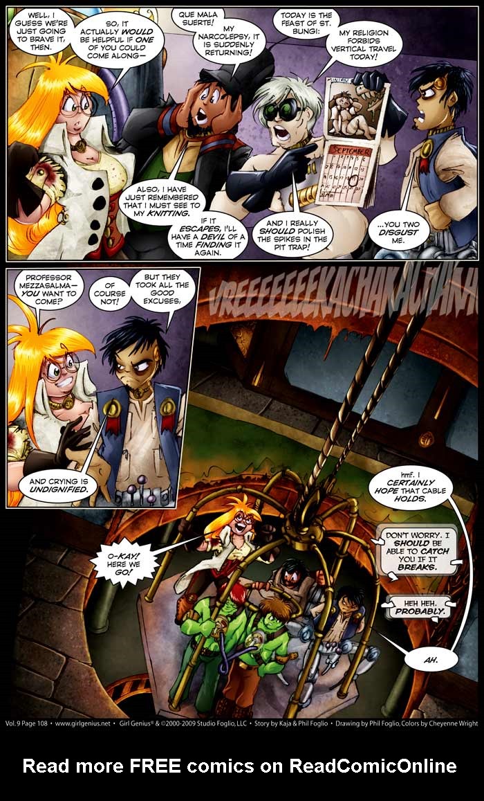 Read online Girl Genius (2002) comic -  Issue #9 - 110