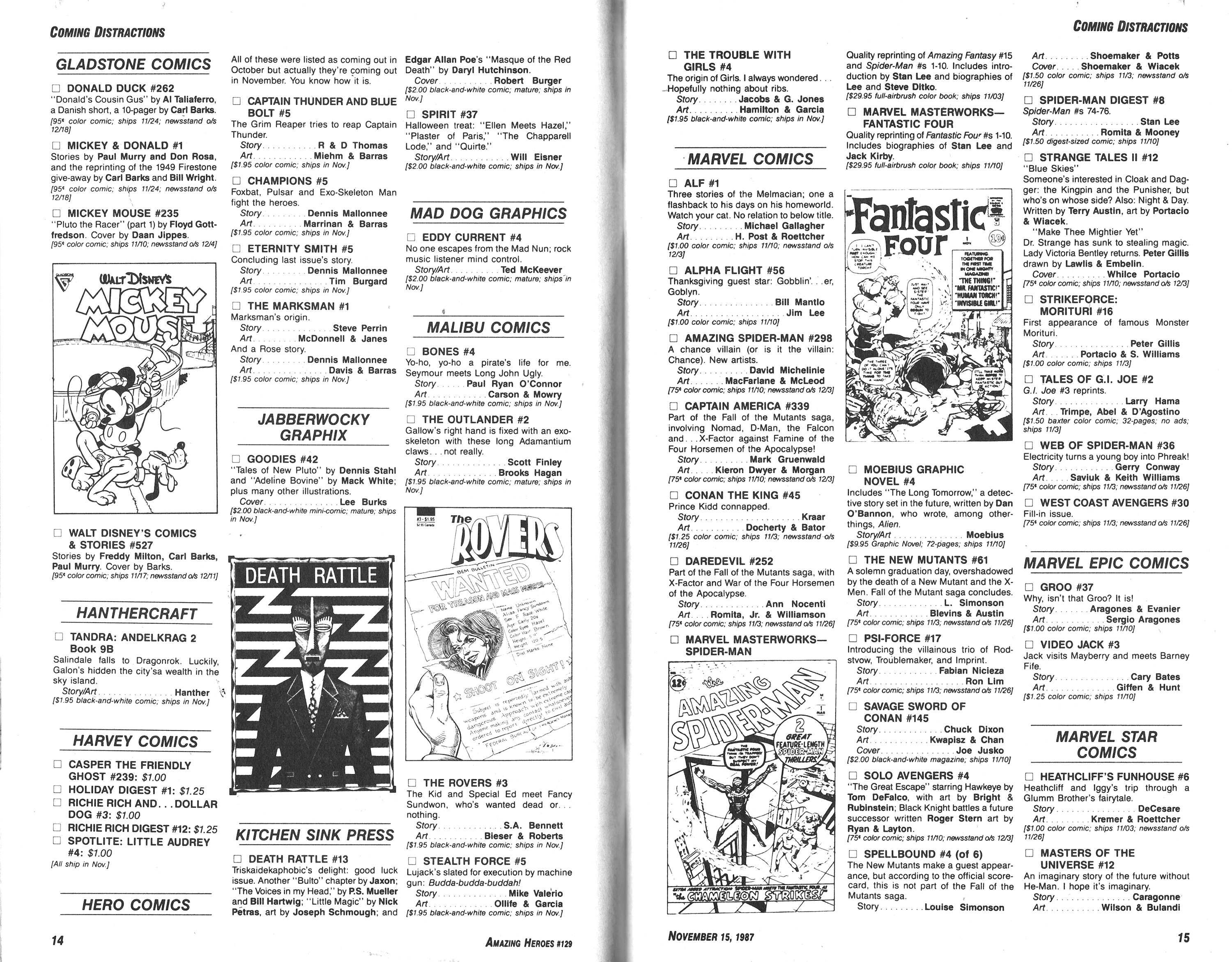 Read online Amazing Heroes comic -  Issue #129 - 8