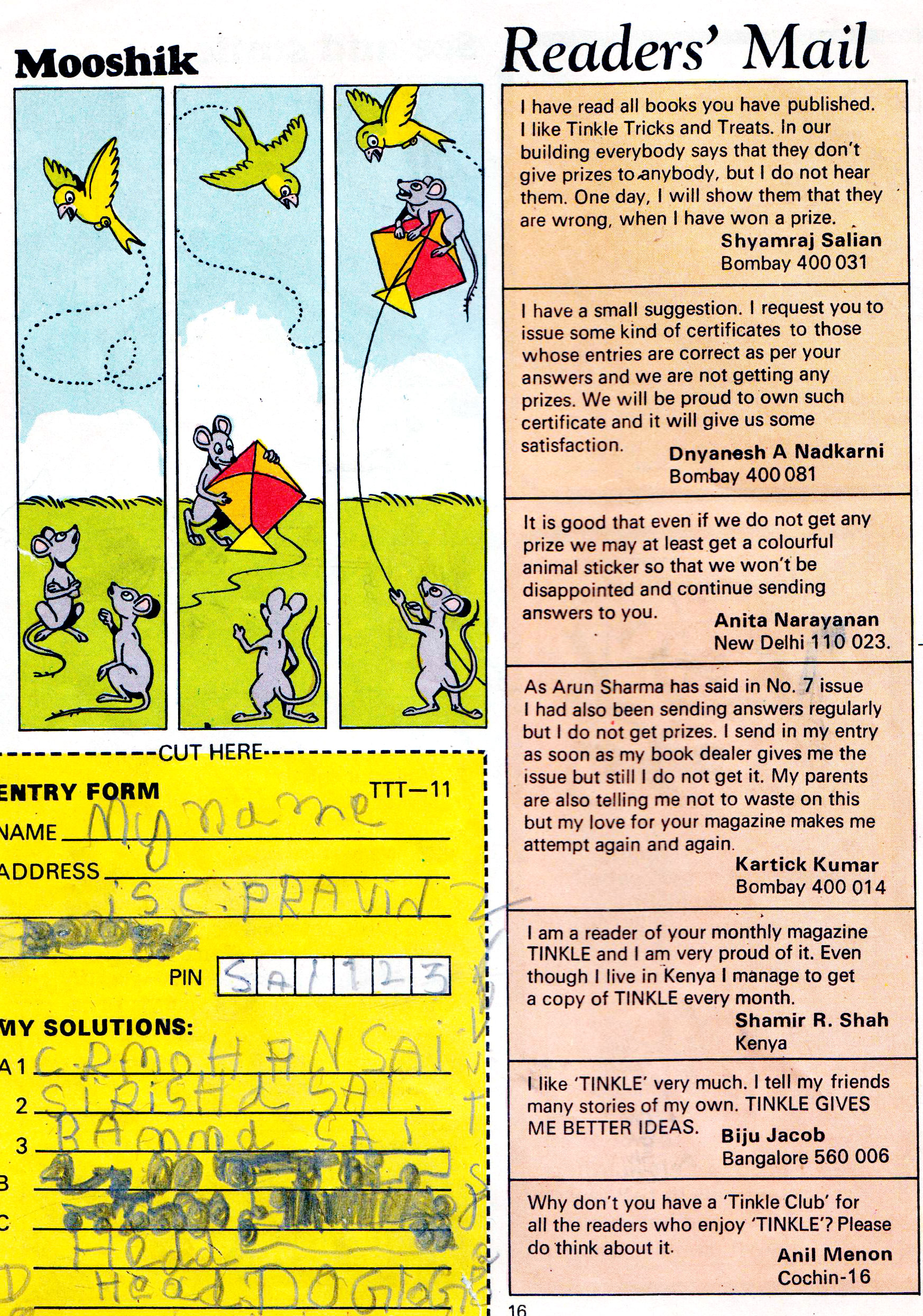 Read online Tinkle comic -  Issue #11 - 18