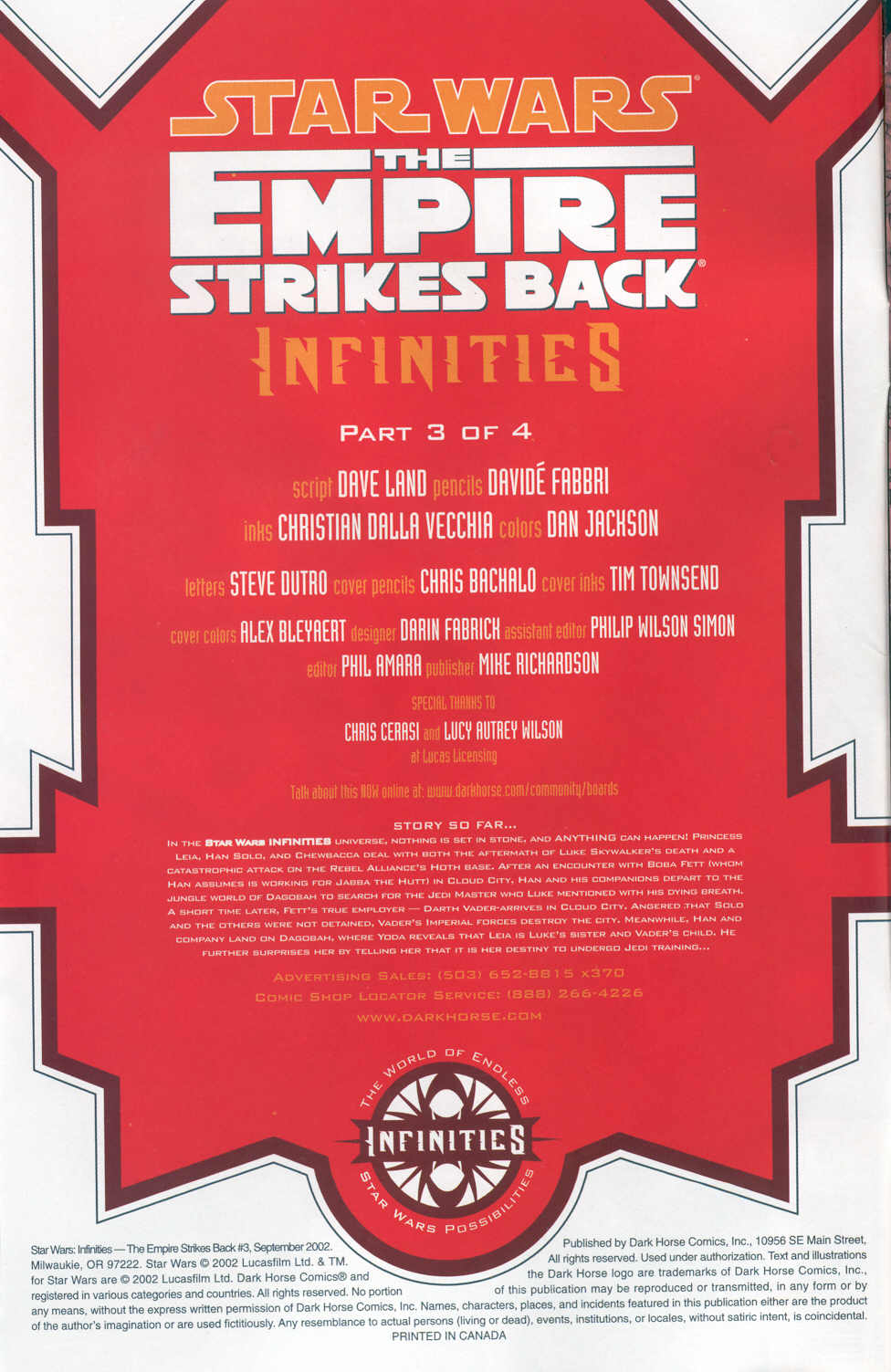 Read online Star Wars: Infinities - The Empire Strikes Back comic -  Issue #3 - 3