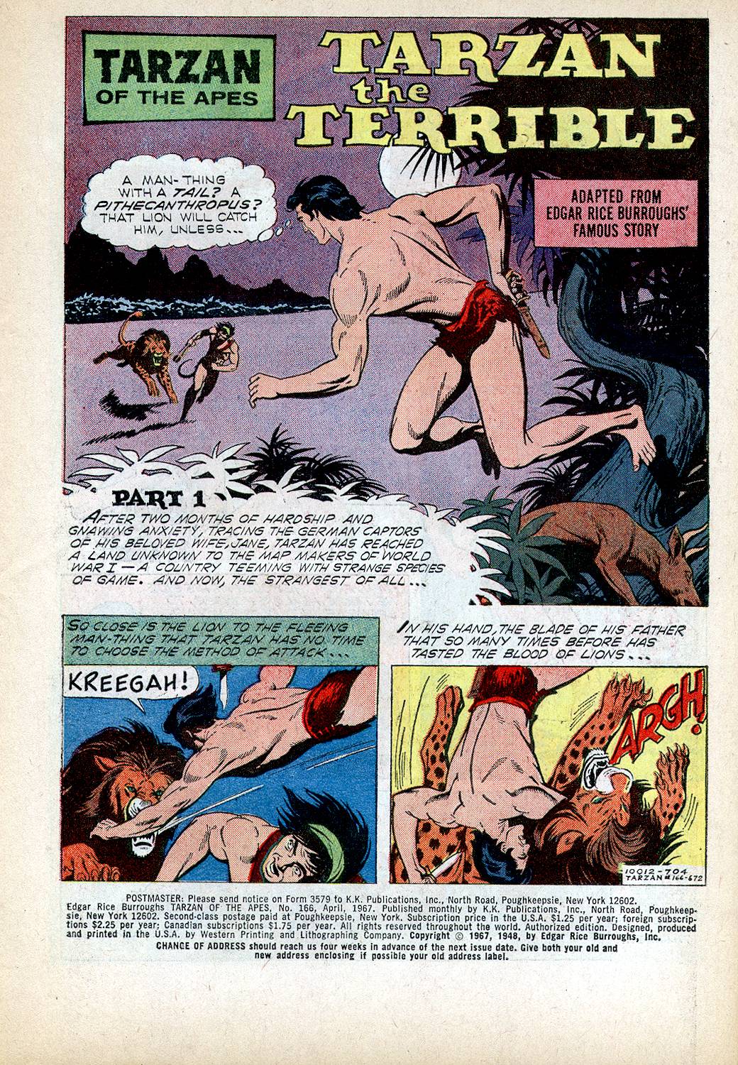 Read online Tarzan (1962) comic -  Issue #166 - 3