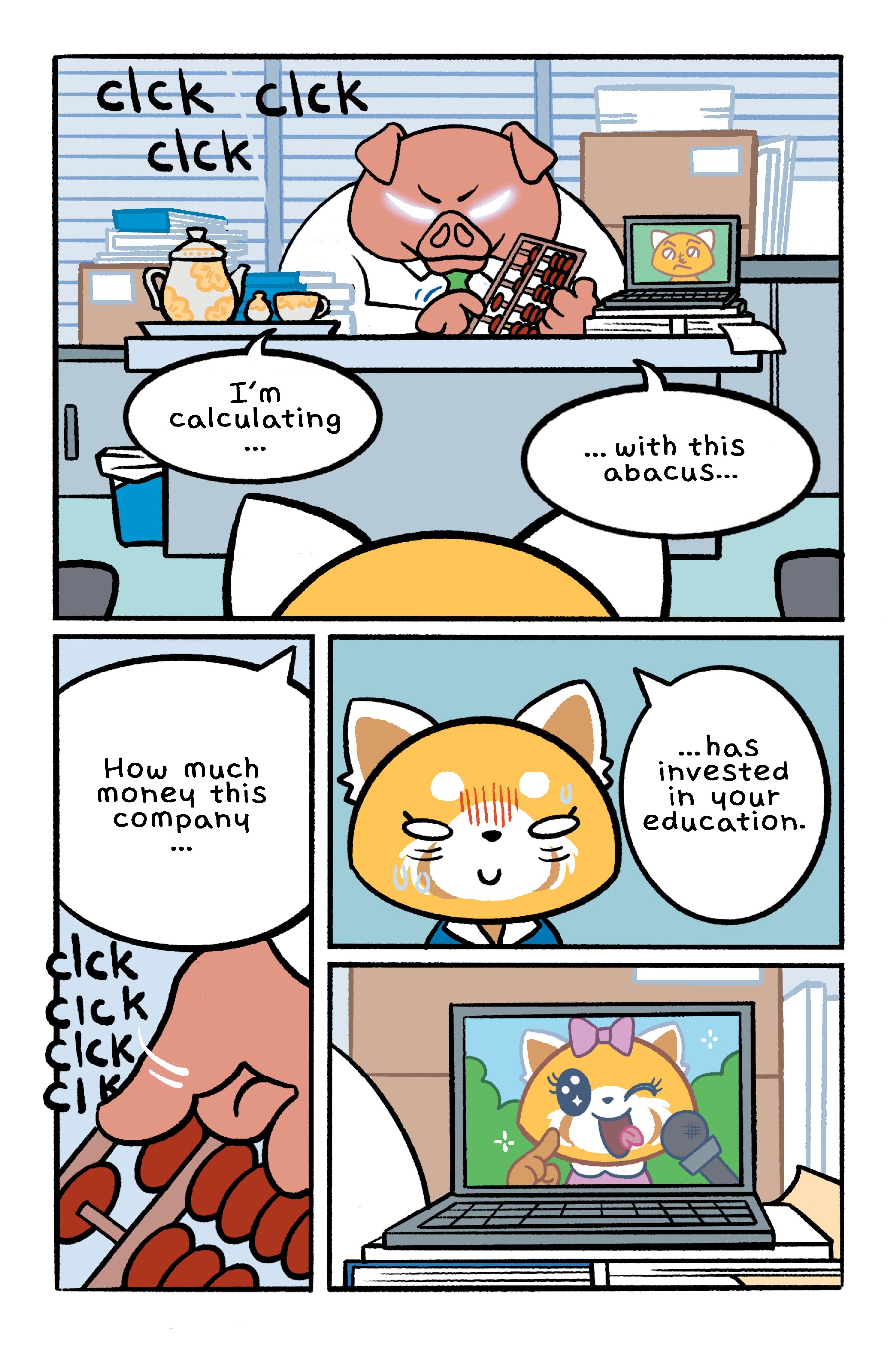 Read online Aggretsuko: Down the Rabbit Hole comic -  Issue # TPB - 64