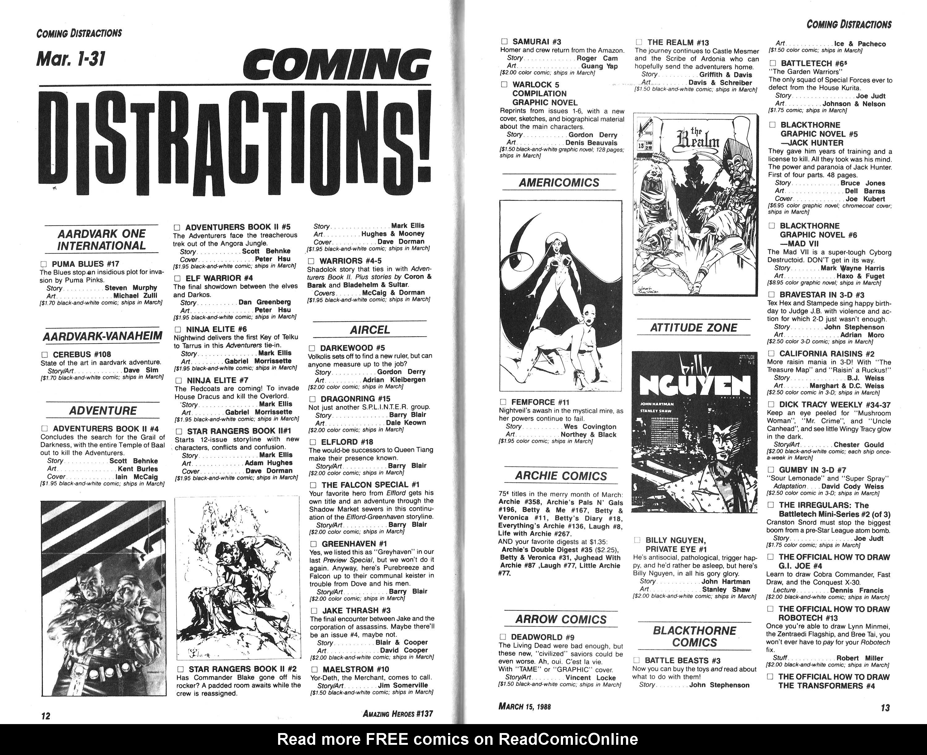 Read online Amazing Heroes comic -  Issue #137 - 7