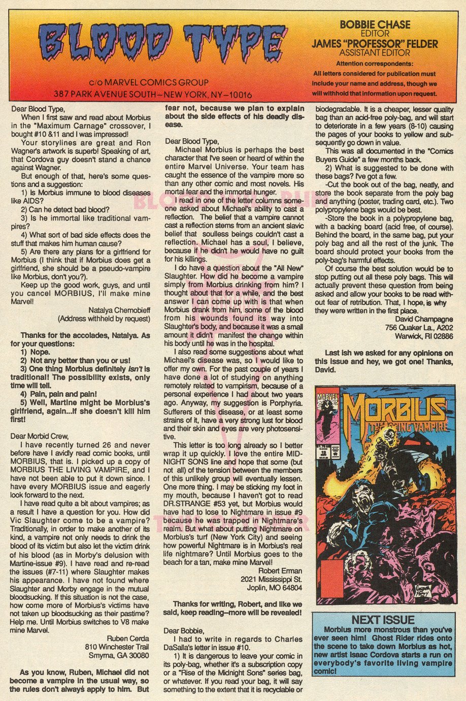 Read online Morbius: The Living Vampire (1992) comic -  Issue #14 - 25