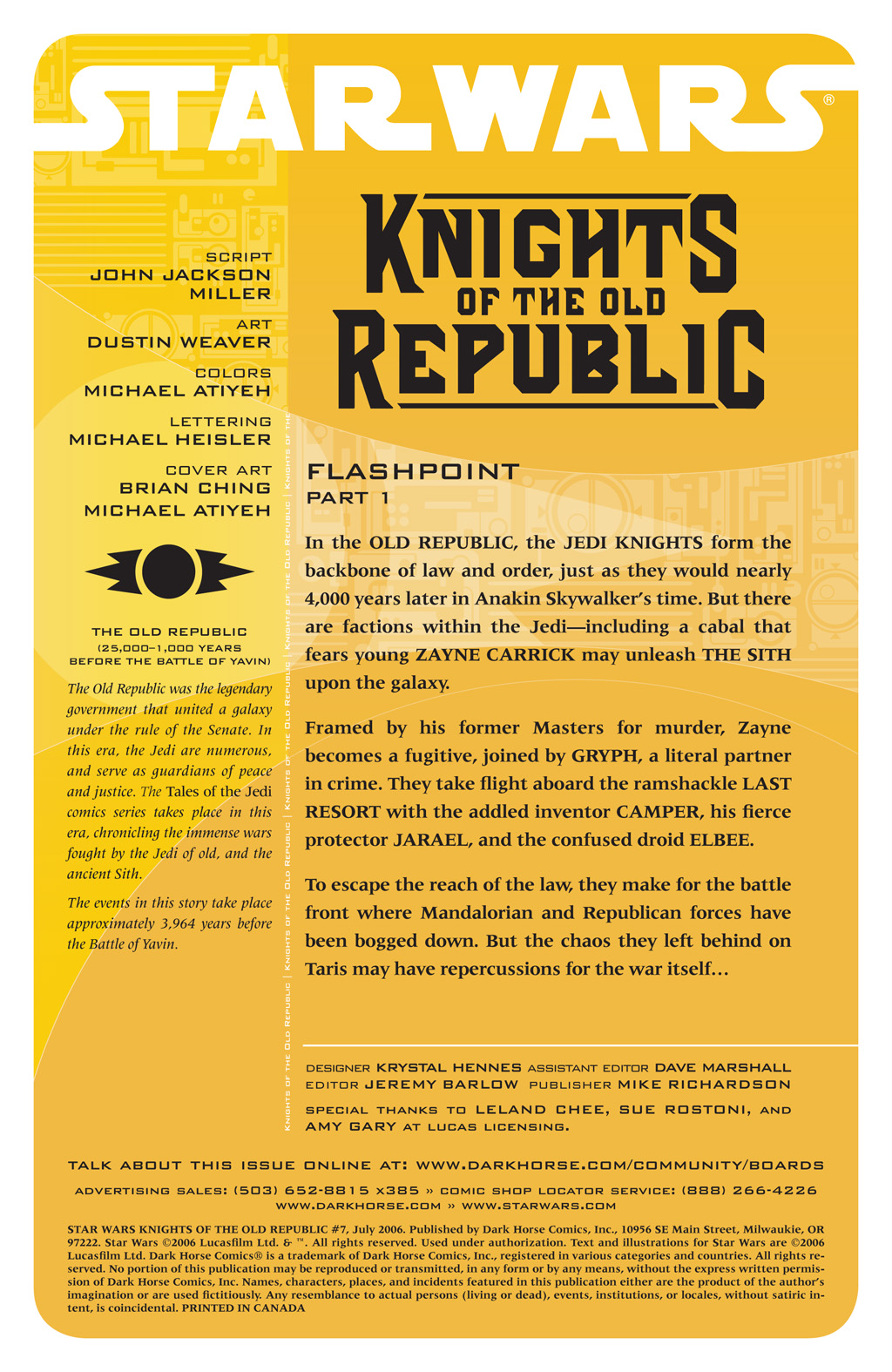 Read online Star Wars: Knights Of The Old Republic comic -  Issue #7 - 2