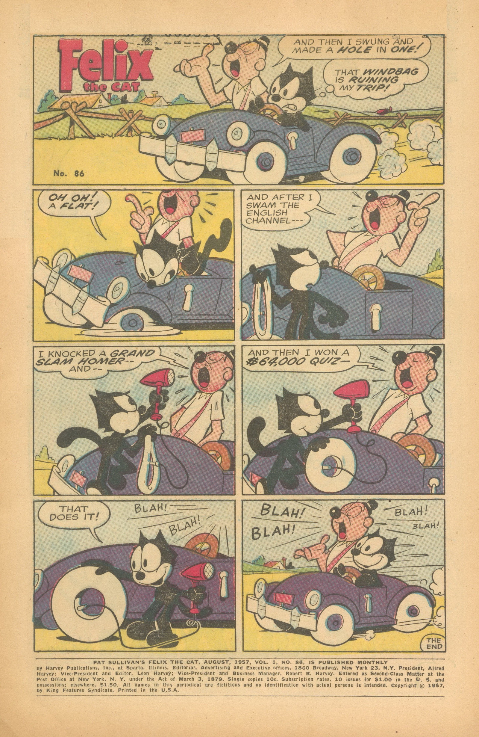 Read online Felix the Cat (1955) comic -  Issue #86 - 3