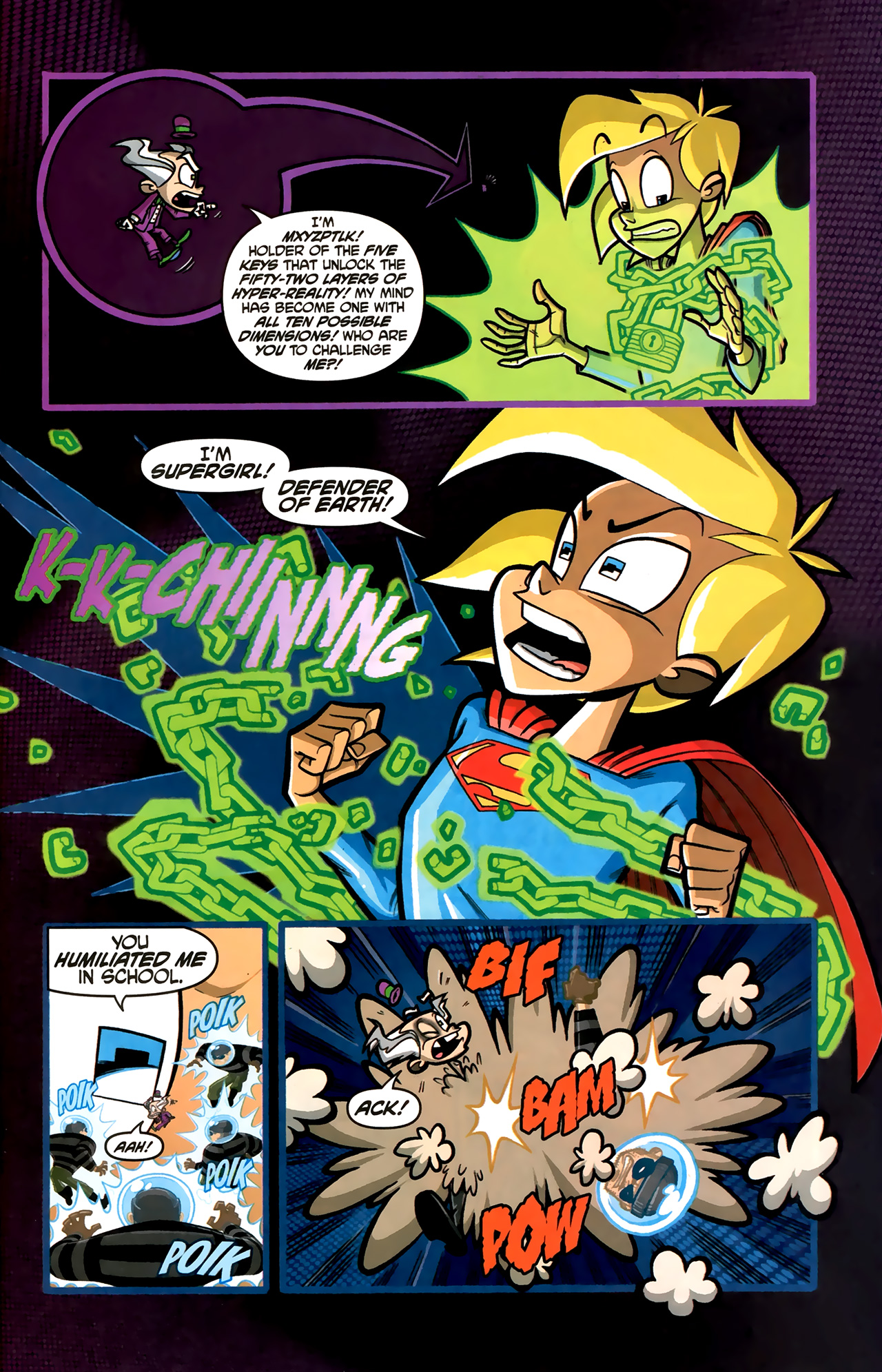 Read online Supergirl: Cosmic Adventures in the 8th Grade comic -  Issue #6 - 16