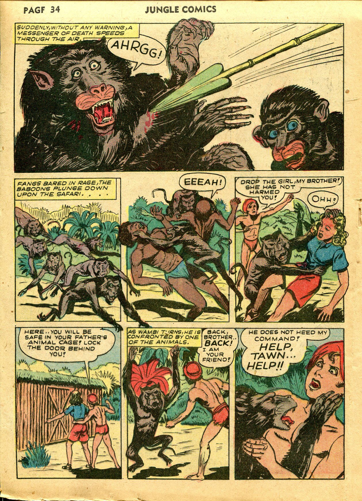 Read online Jungle Comics comic -  Issue #39 - 36
