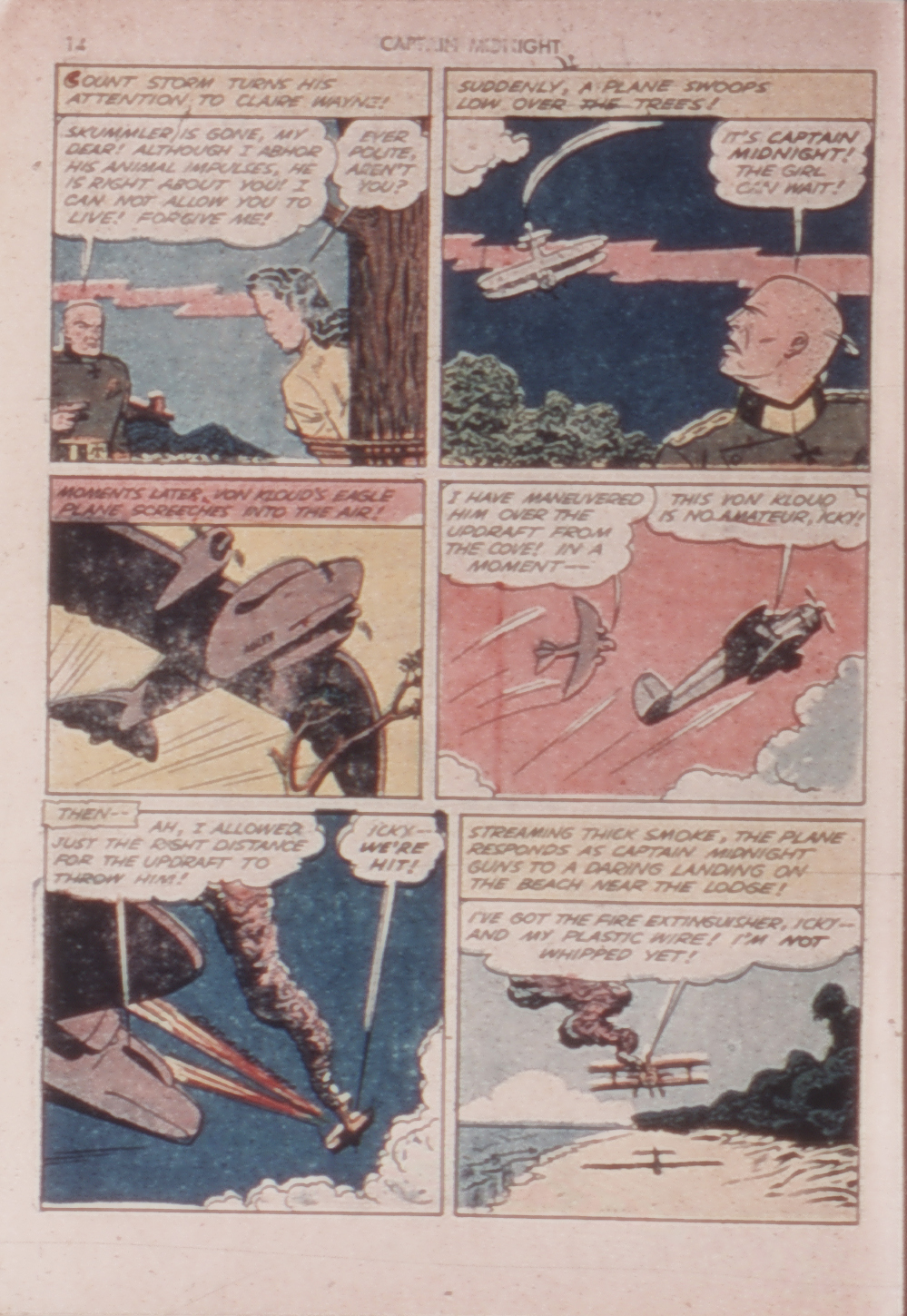 Read online Captain Midnight (1942) comic -  Issue #14 - 13