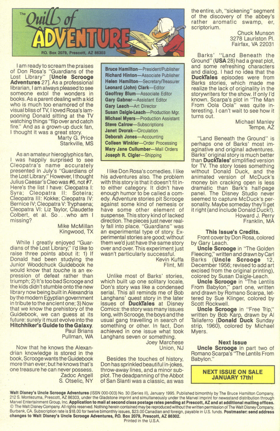 Read online Walt Disney's Uncle Scrooge Adventures comic -  Issue #30 - 65