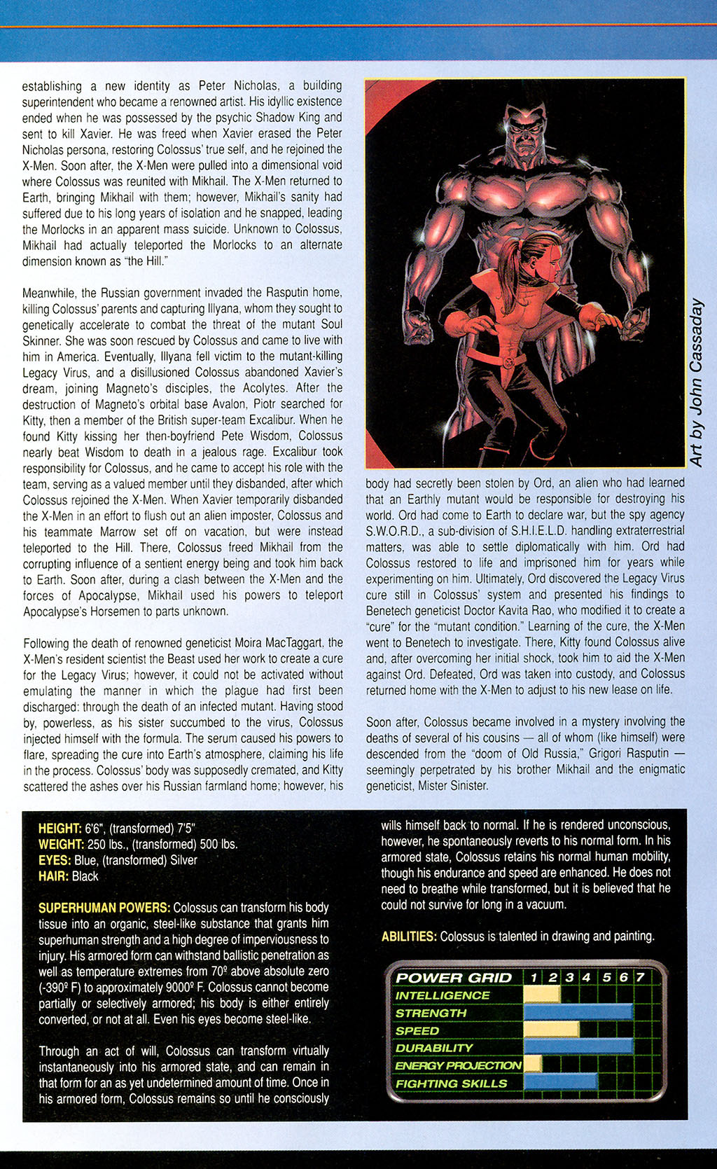 Read online Official Handbook of the Marvel Universe: X-Men 2005 comic -  Issue # Full - 15
