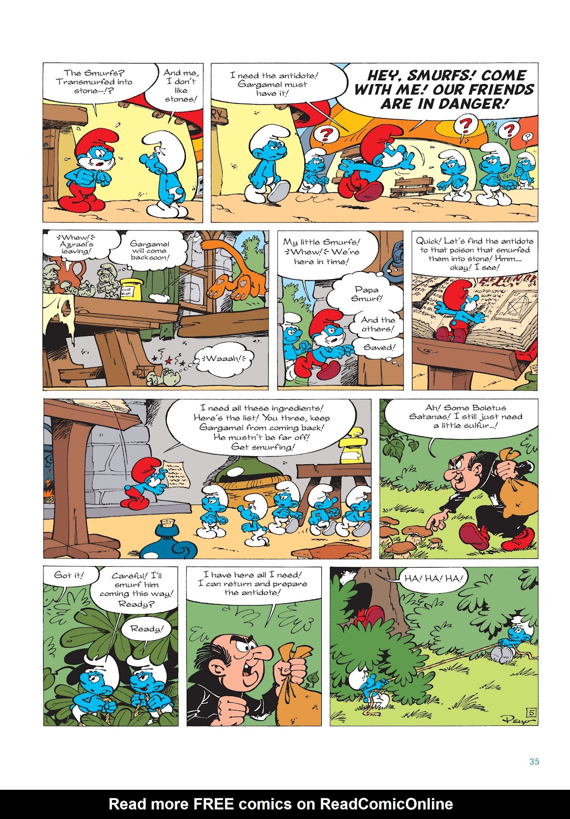 Read online The Smurfs comic -  Issue #16 - 36