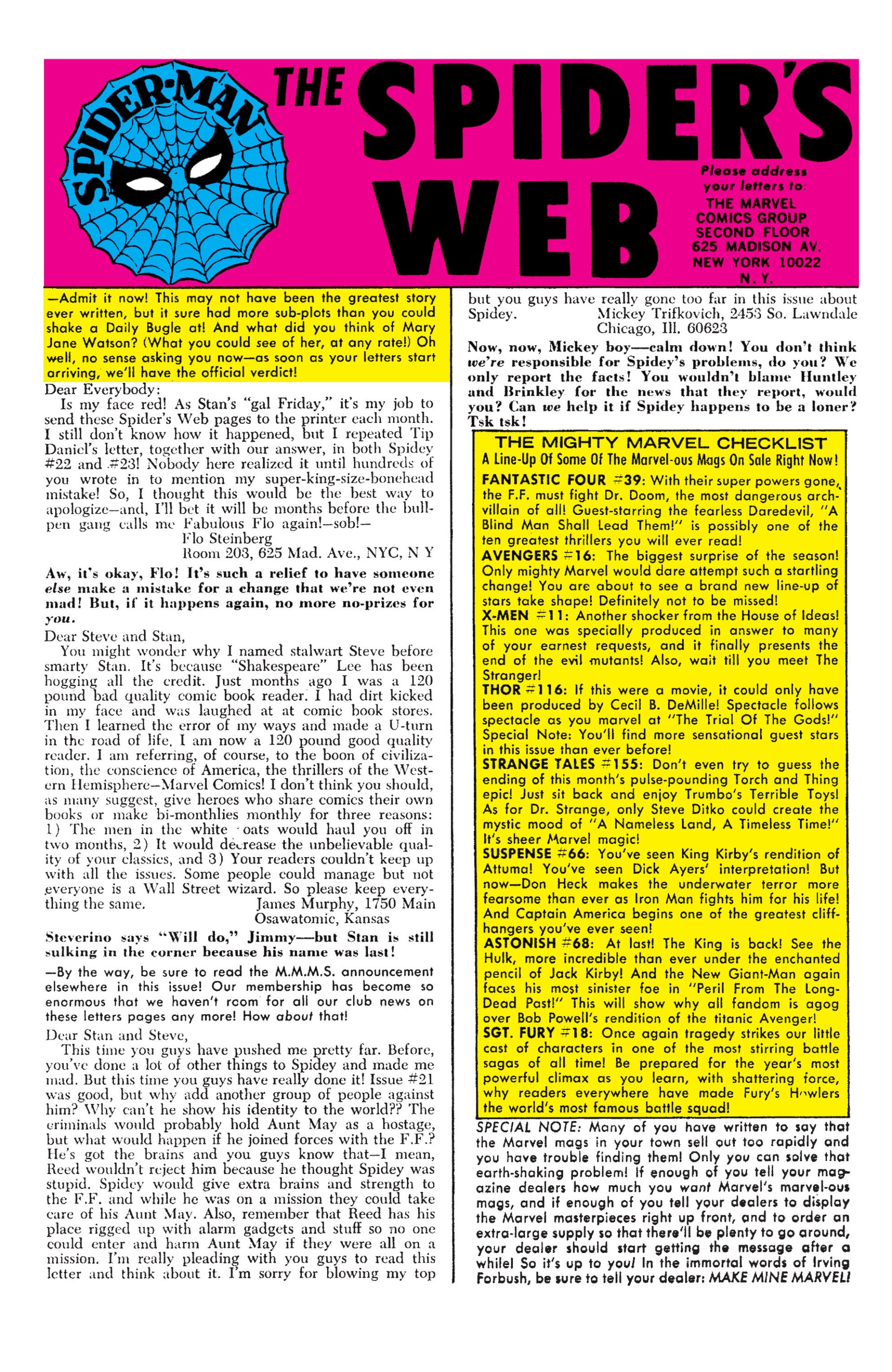 Read online The Amazing Spider-Man (1963) comic -  Issue #25 - 22