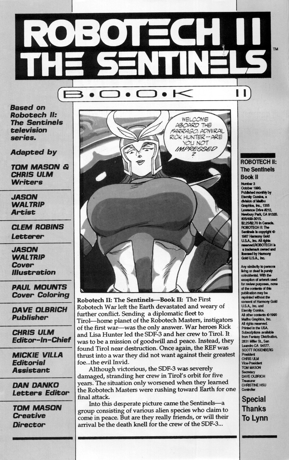 <{ $series->title }} issue Robotech II: The Sentinels Book 2 Issue #3 - Page 2