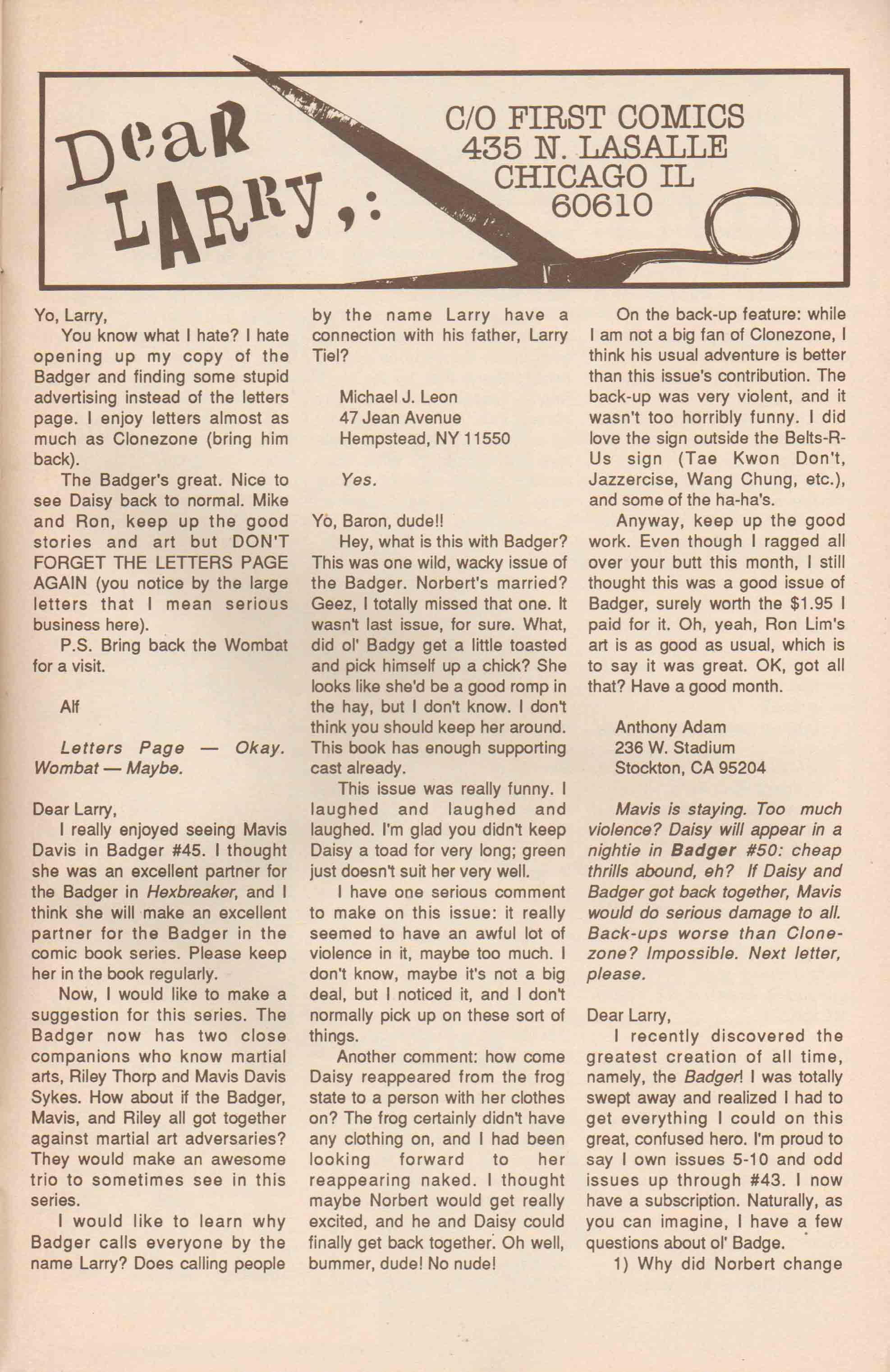 Read online The Badger comic -  Issue #48 - 33