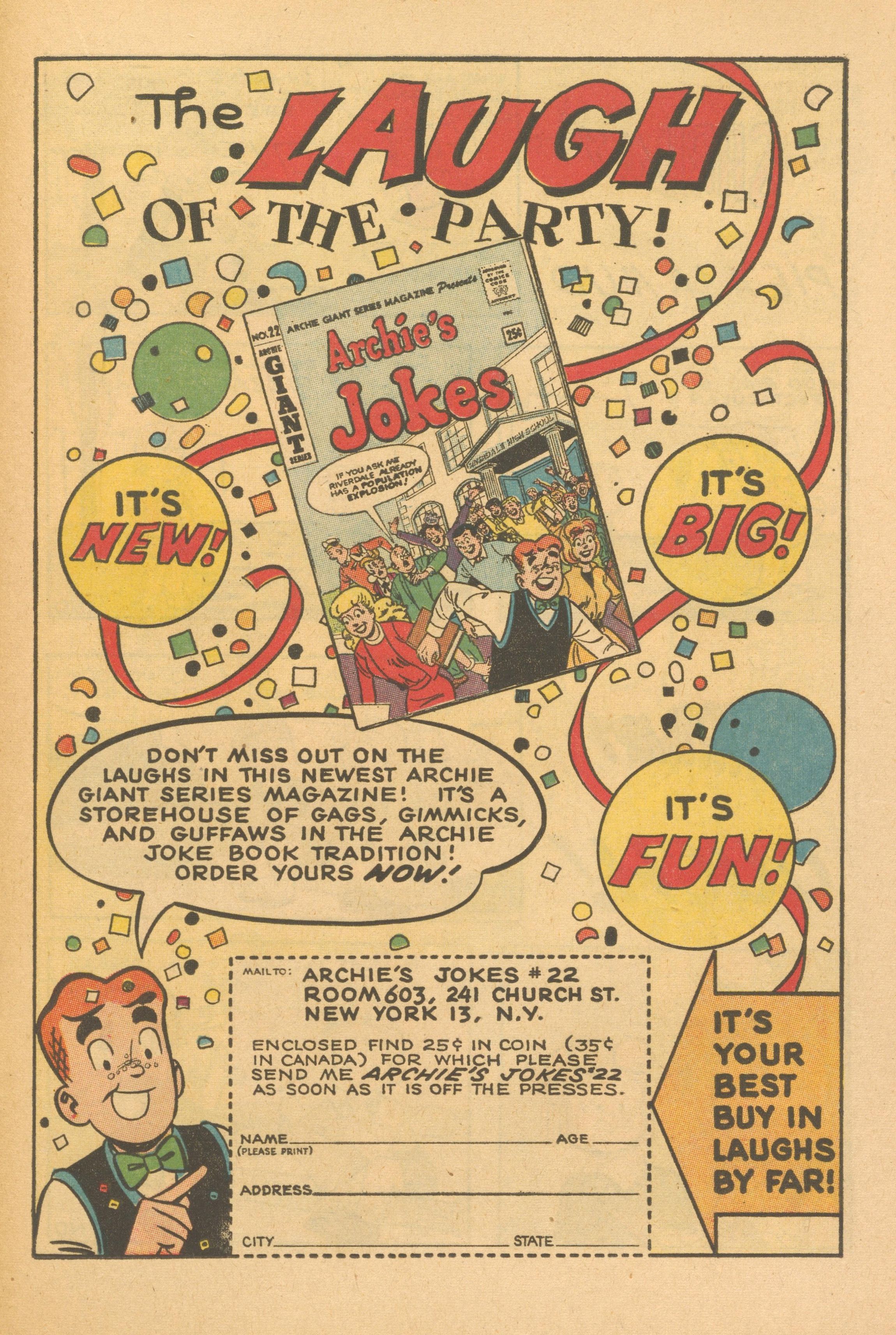 Read online Archie's Joke Book Magazine comic -  Issue #70 - 19