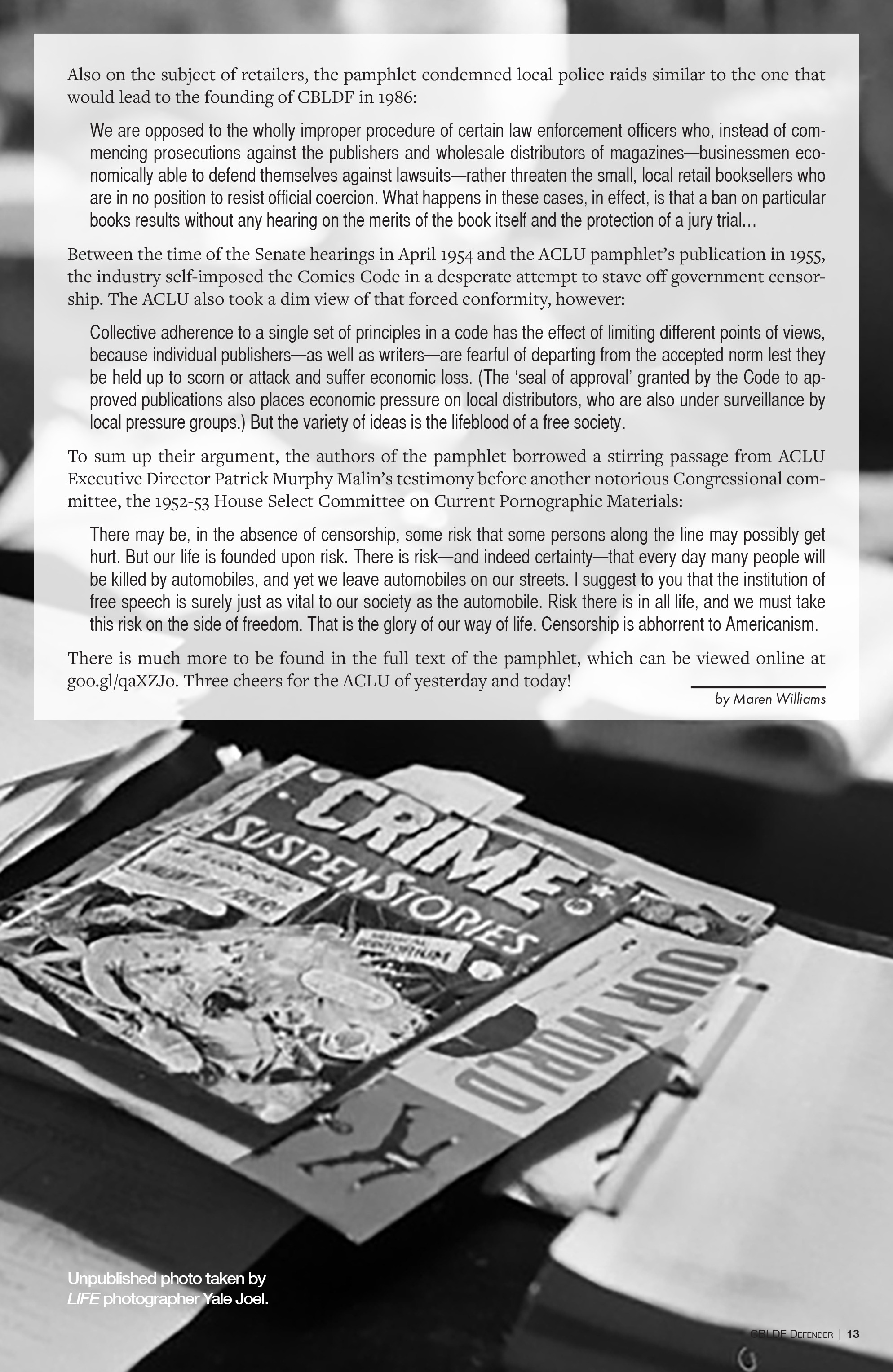Read online CBLDF Defender Vol. 2 comic -  Issue #1 - 12