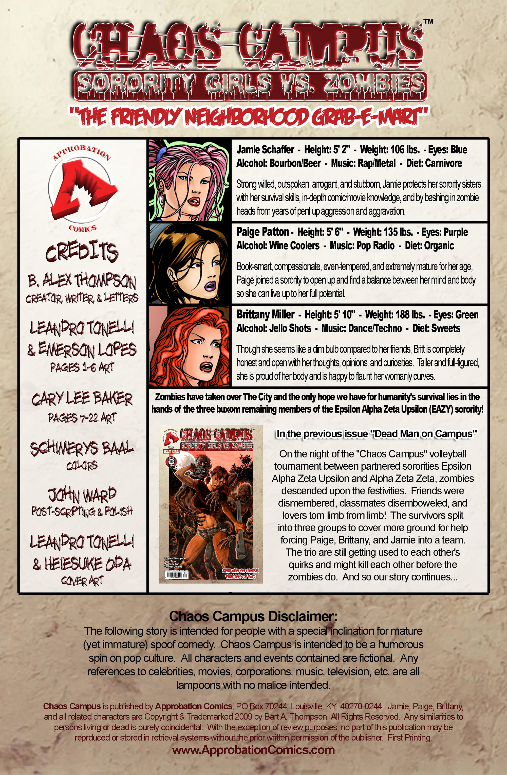 Read online Chaos Campus: Sorority Girls Vs. Zombies comic -  Issue #3 - 2