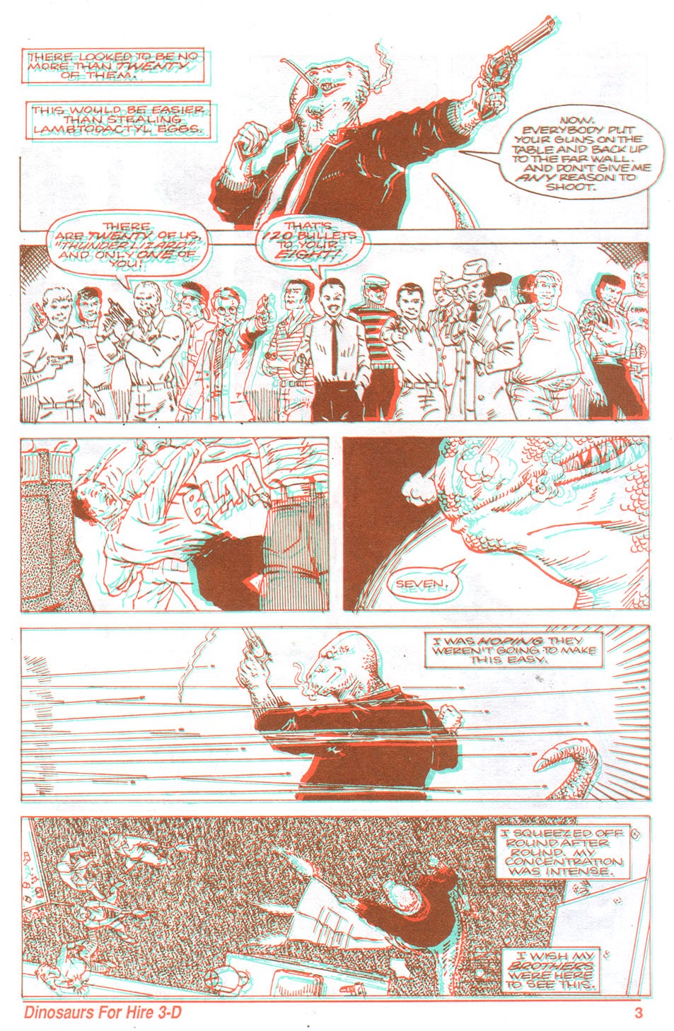 Read online Dinosaurs For Hire 3-D comic -  Issue # Full - 5