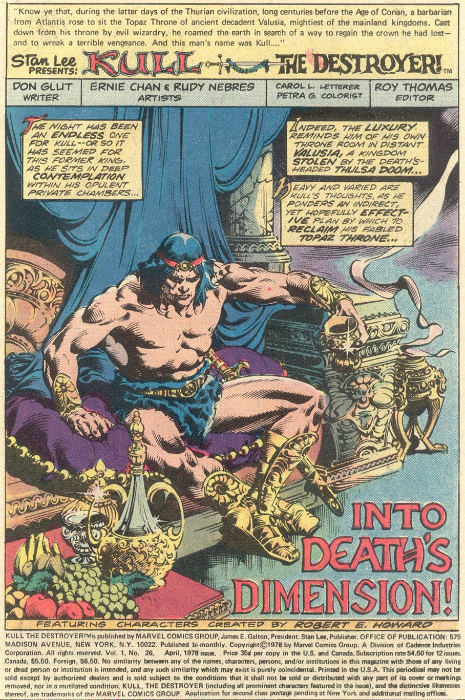 Read online Kull The Destroyer comic -  Issue #26 - 2