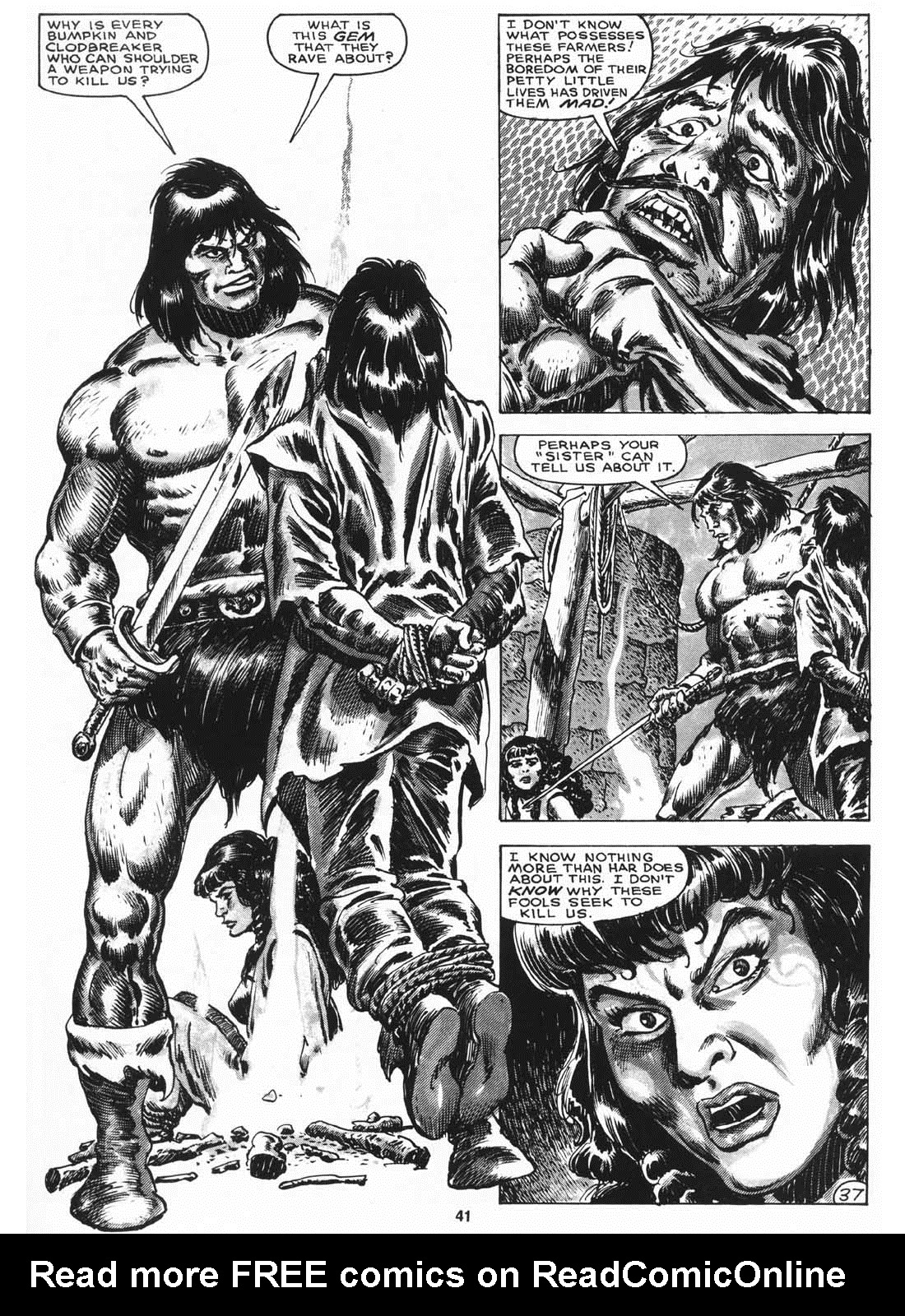 Read online The Savage Sword Of Conan comic -  Issue #158 - 43