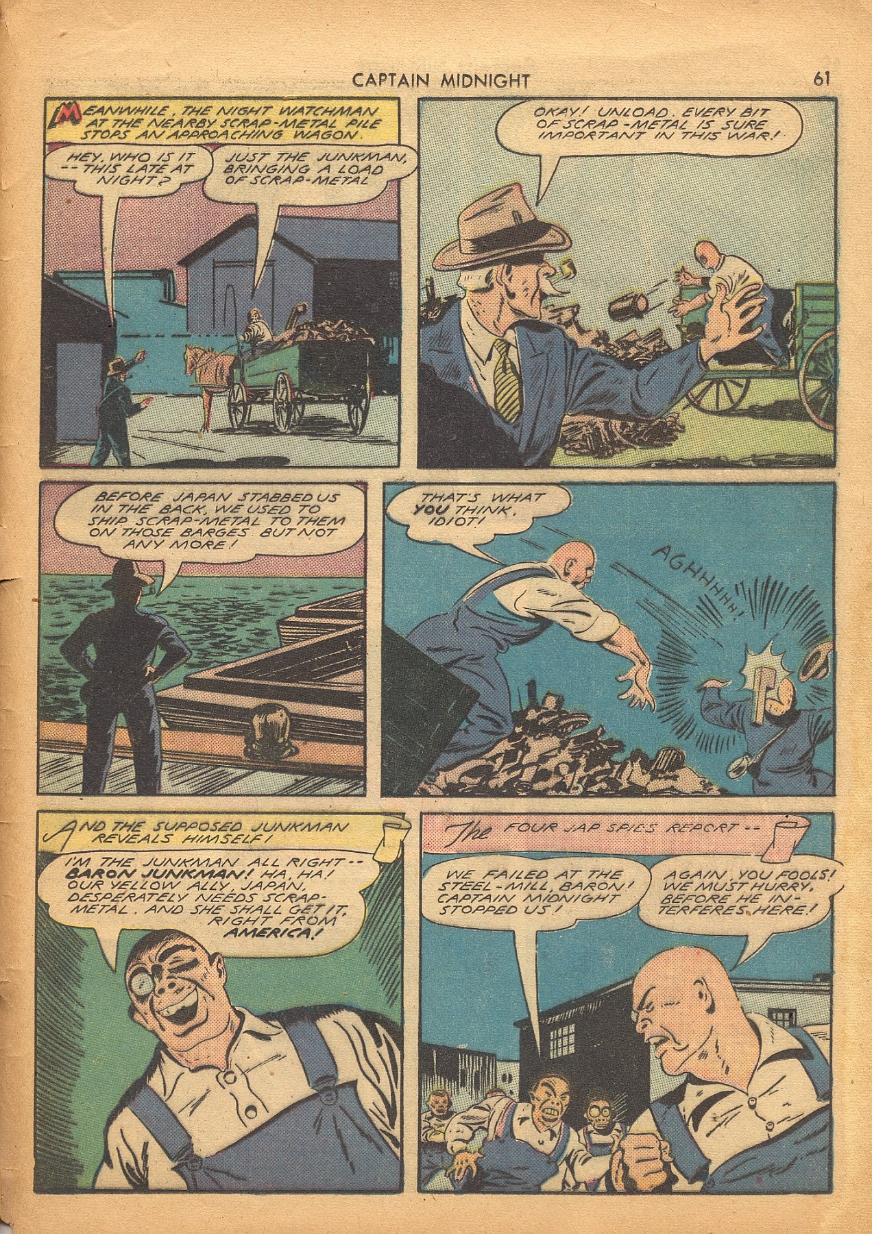 Read online Captain Midnight (1942) comic -  Issue #4 - 62