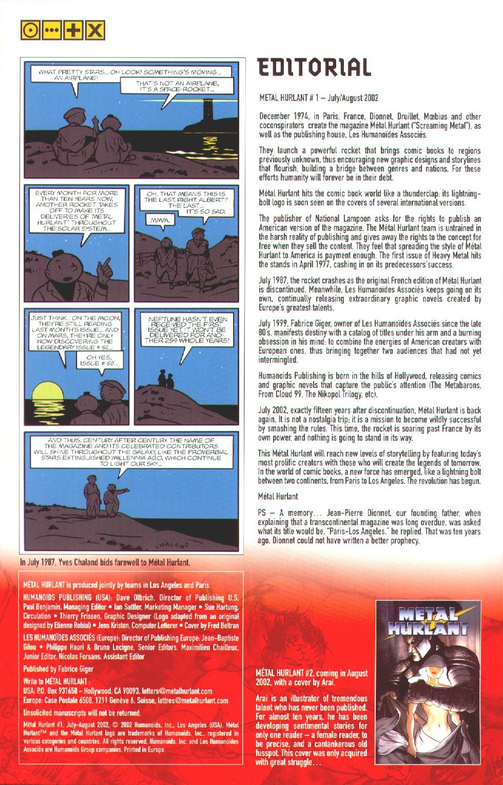 Read online Metal Hurlant comic -  Issue #1 - 2