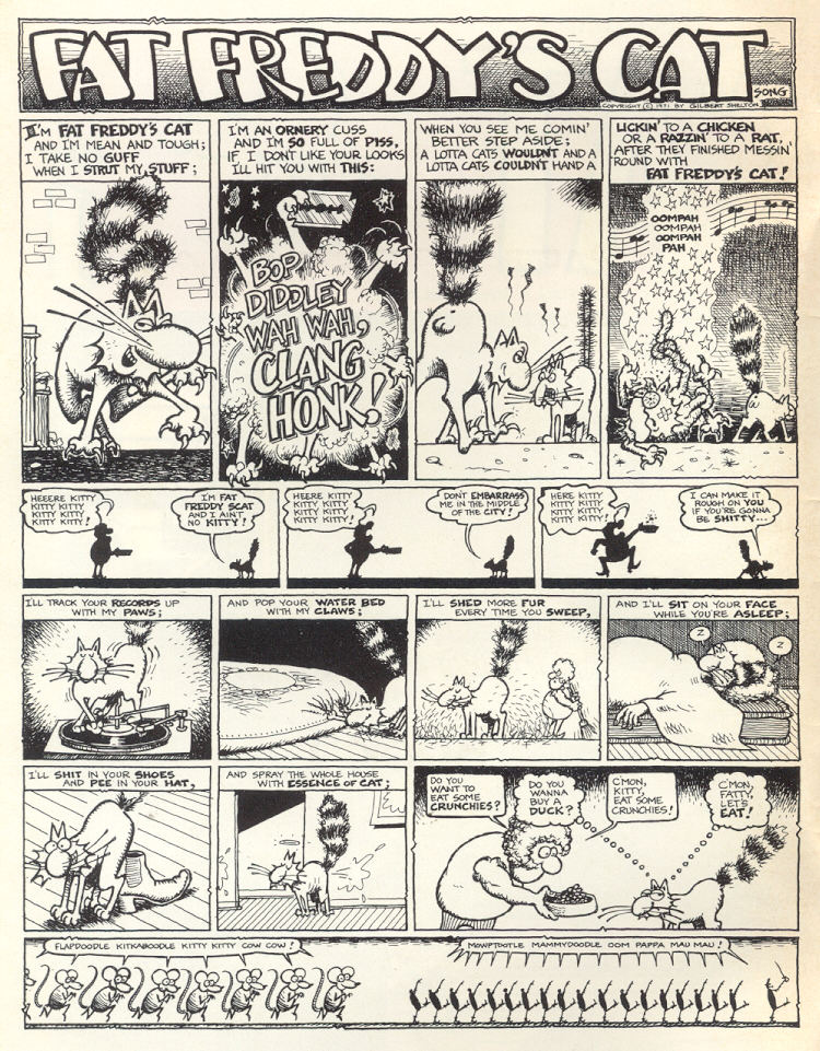 Read online Adventures of Fat Freddy's Cat comic -  Issue #1 - 2
