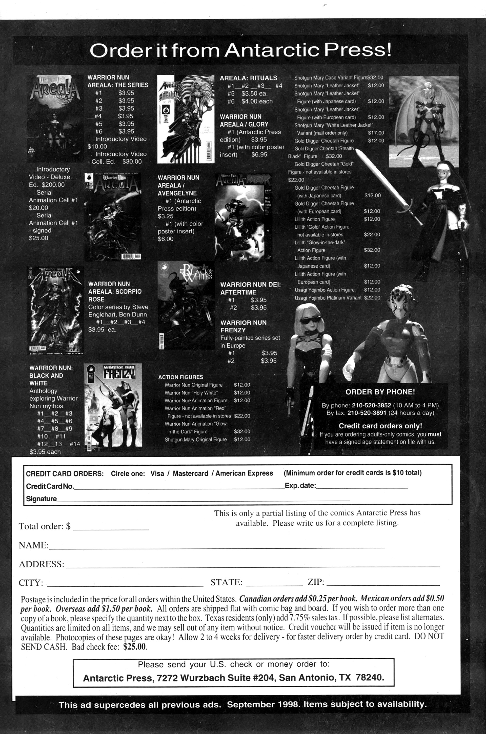 Read online Warrior Nun: Black & White comic -  Issue #16 - 30