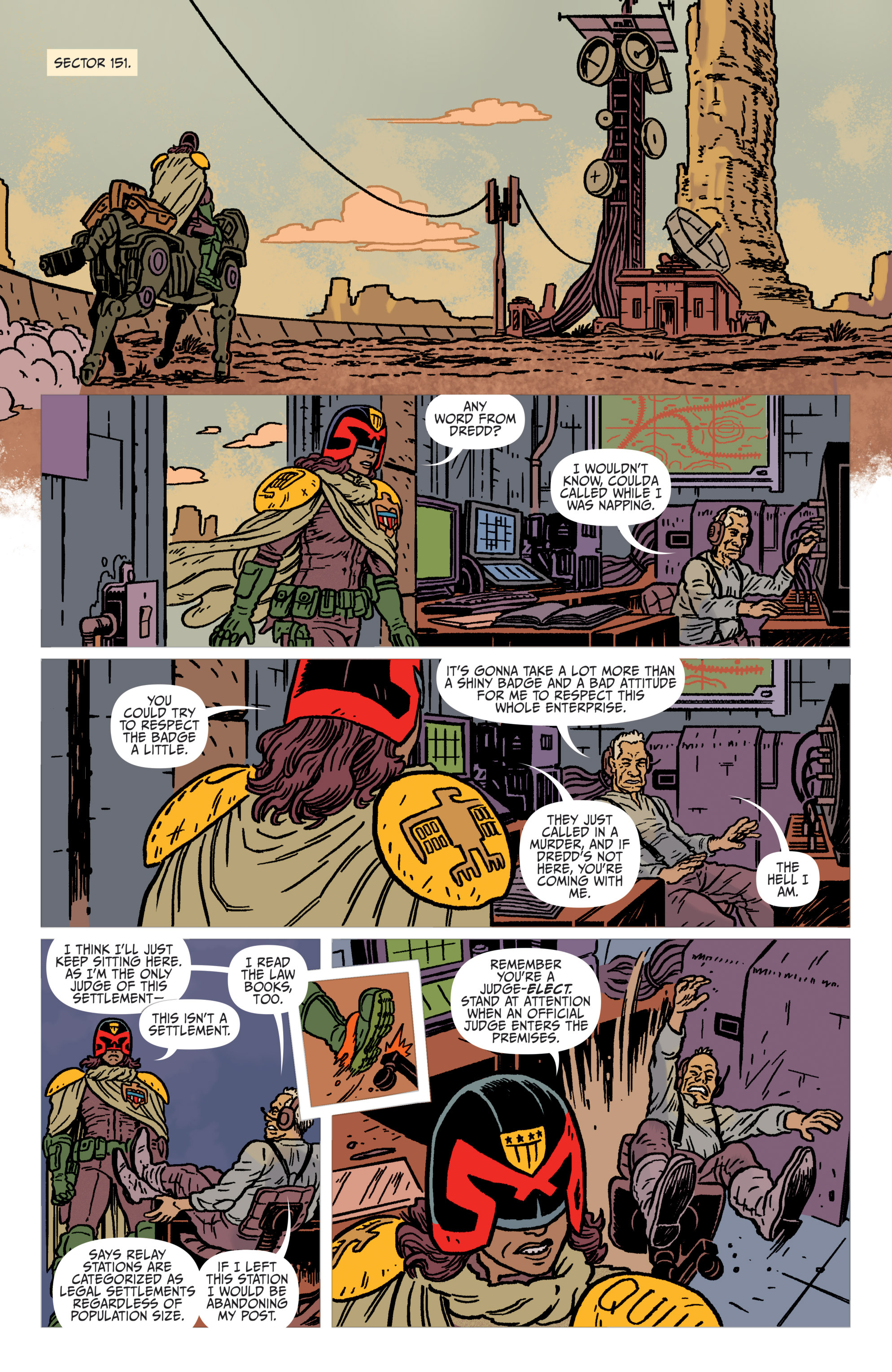 Read online Judge Dredd: The Blessed Earth comic -  Issue #1 - 7