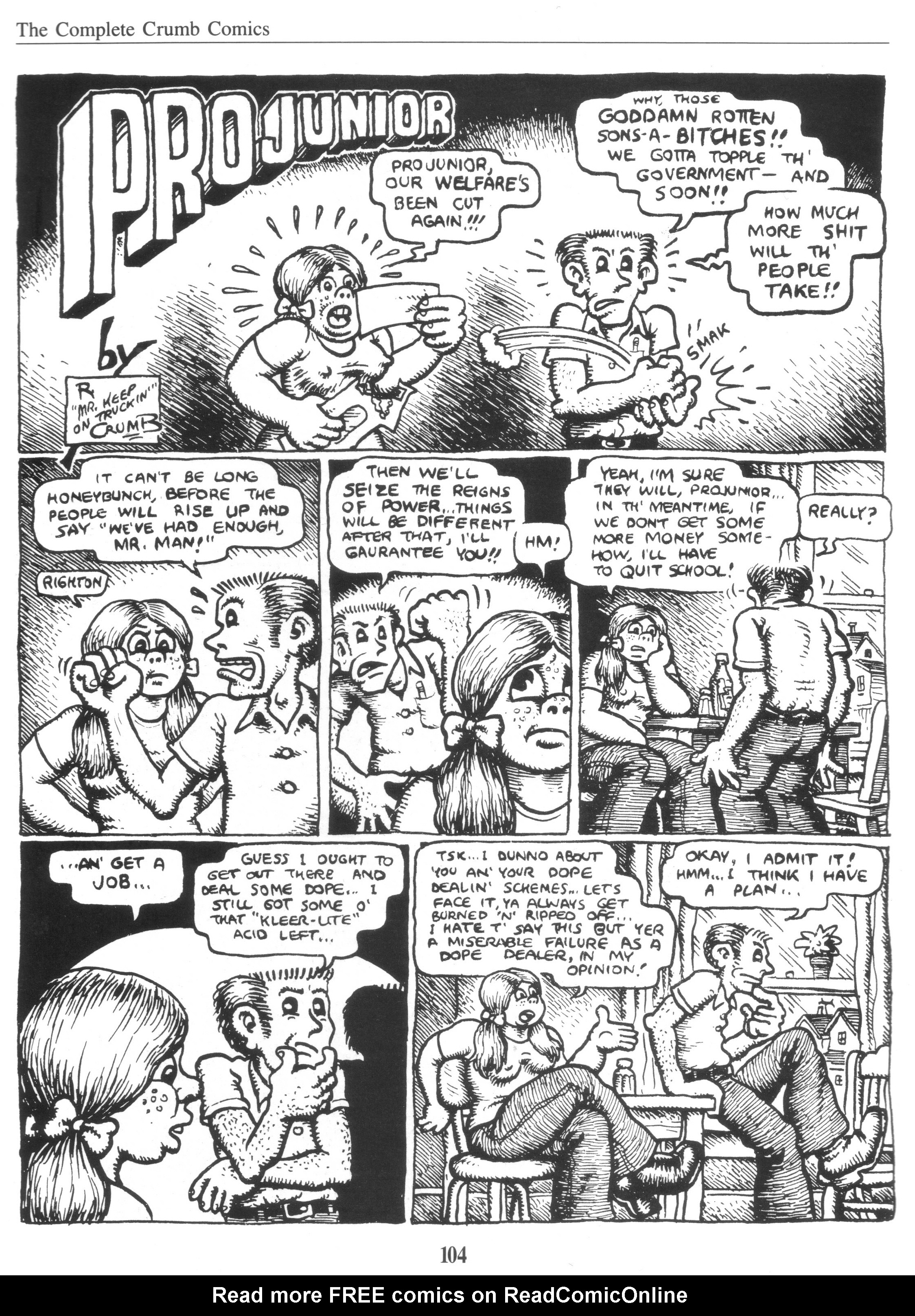 Read online The Complete Crumb Comics comic -  Issue # TPB 8 - 112