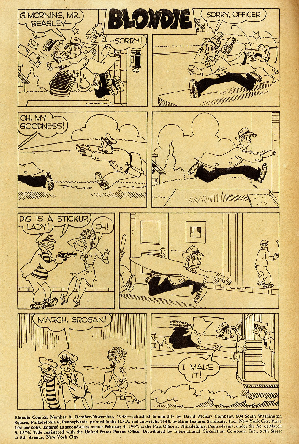 Read online Blondie Comics (1947) comic -  Issue #8 - 2