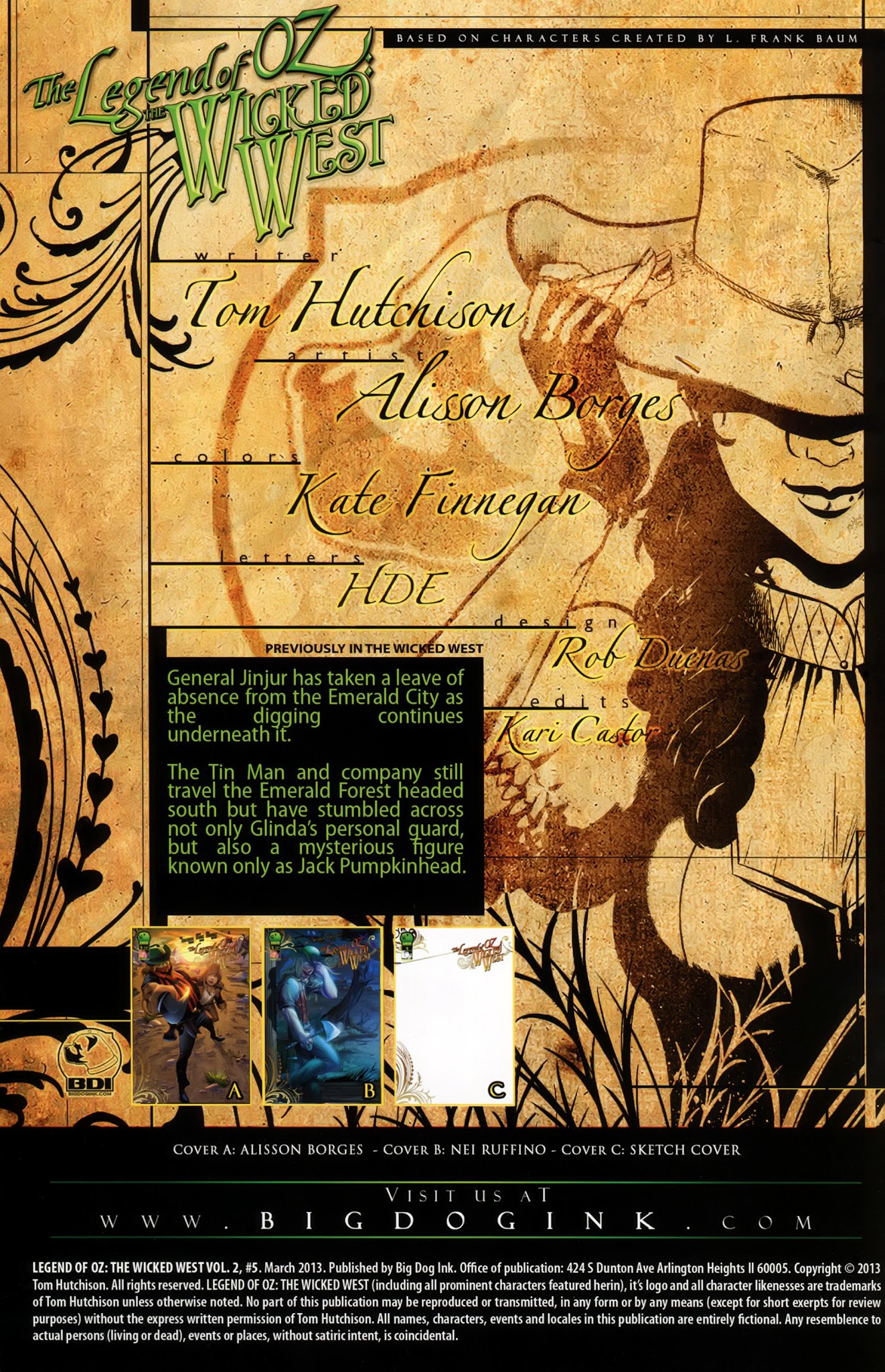 Read online Legend of Oz: The Wicked West comic -  Issue #5 - 2