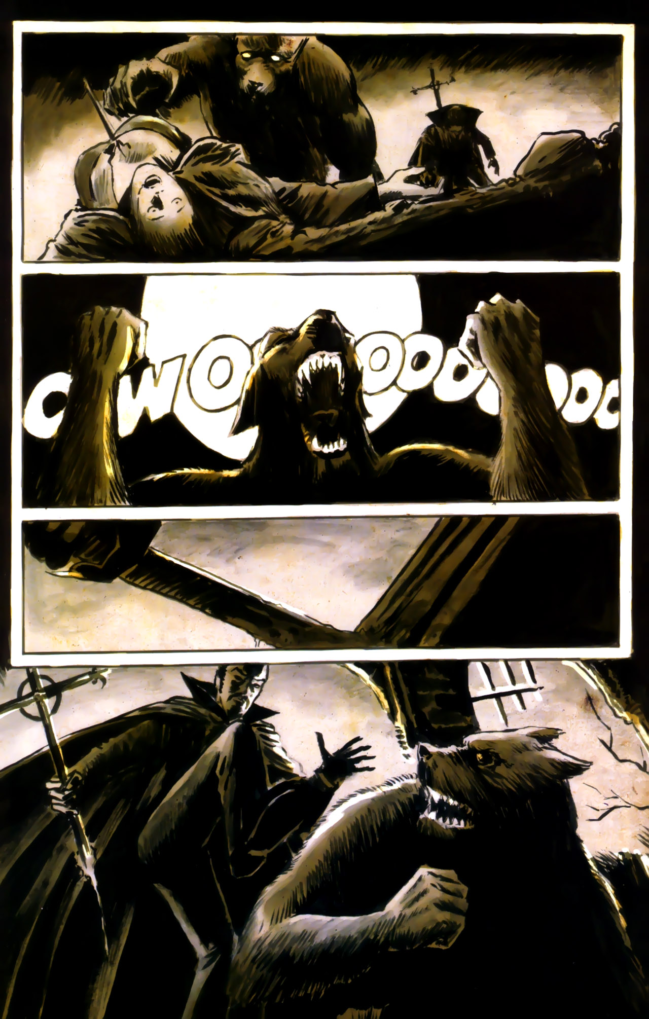 Read online Frank Frazetta's Dracula Meets the Wolfman comic -  Issue # Full - 19