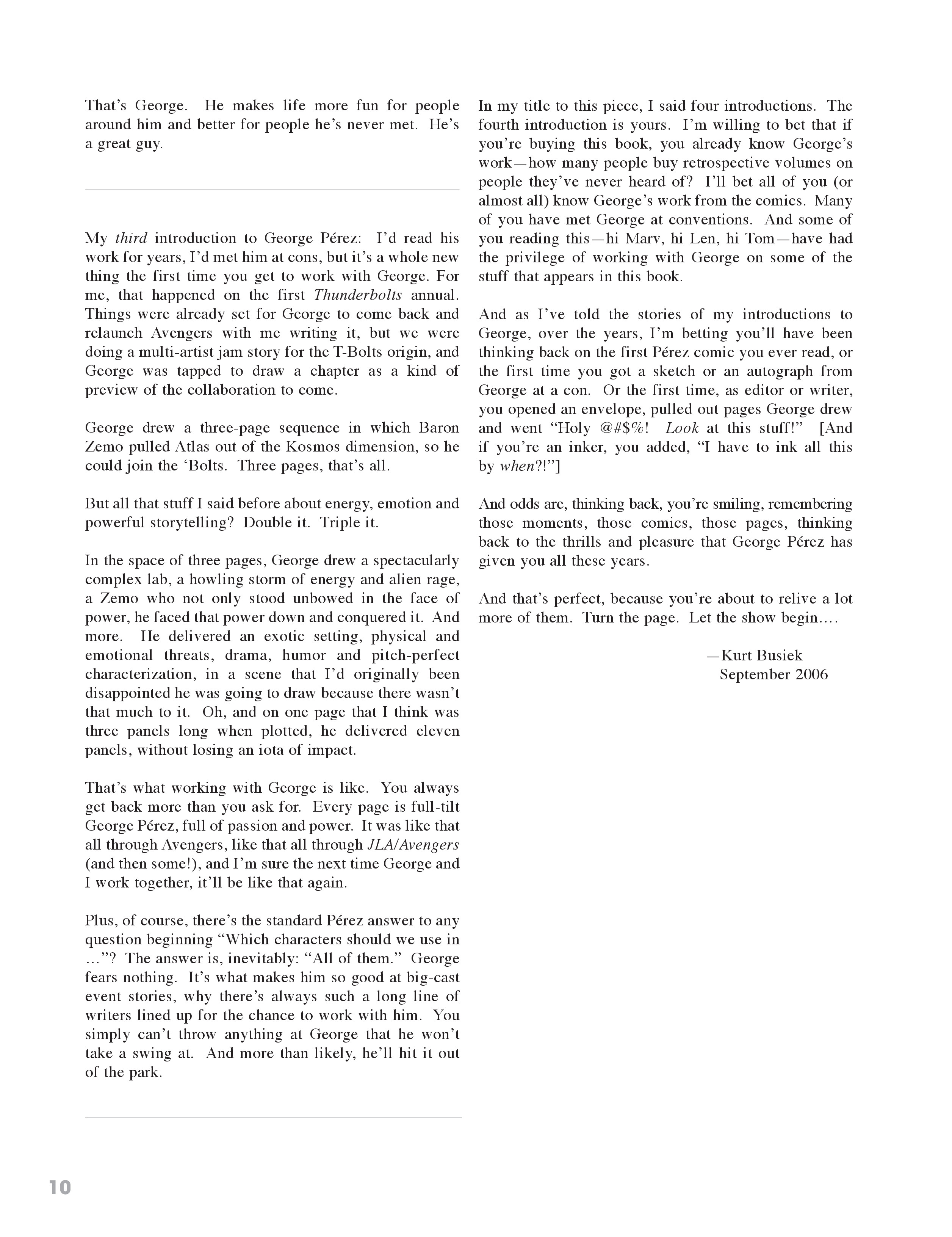 Read online George Perez Storyteller comic -  Issue # TPB 2 (Part 1) - 10