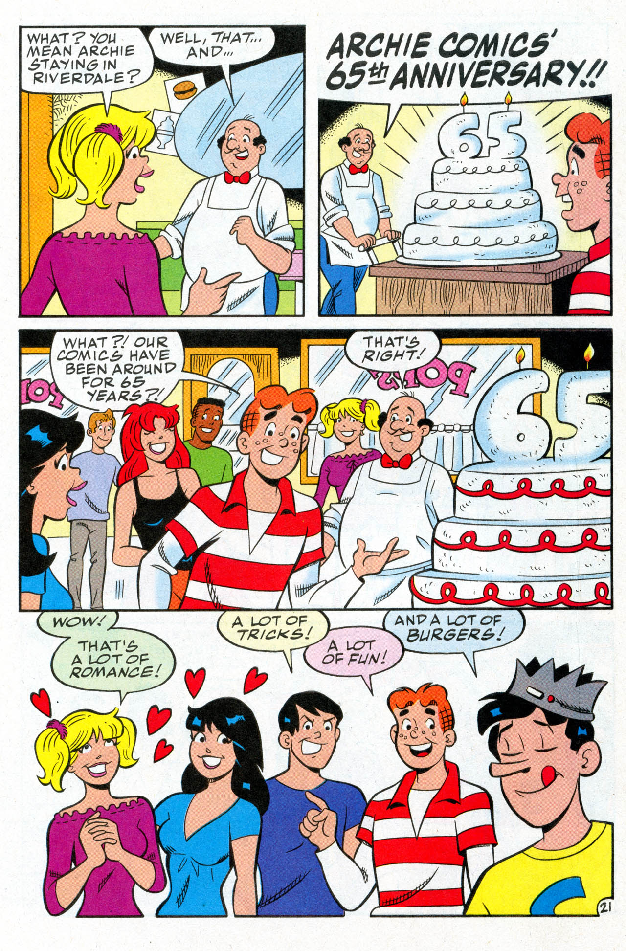 Read online Archie's 65th Anniversary Bash, Free Comic Book Day Edition comic -  Issue # Full - 28