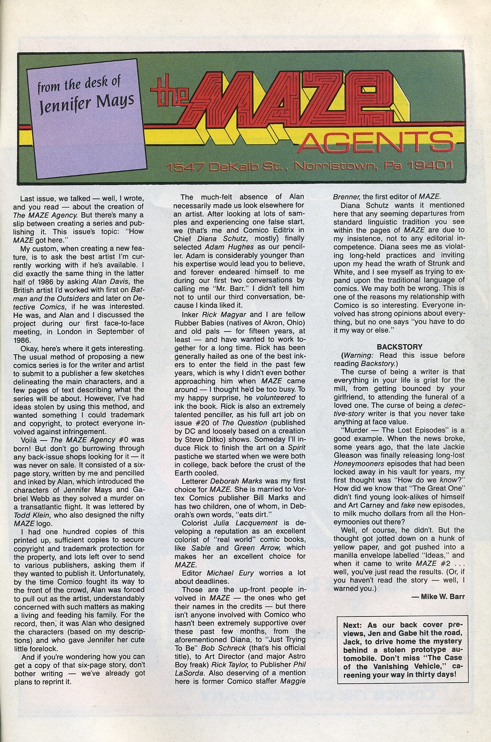 Read online Maze Agency (1988) comic -  Issue #2 - 33