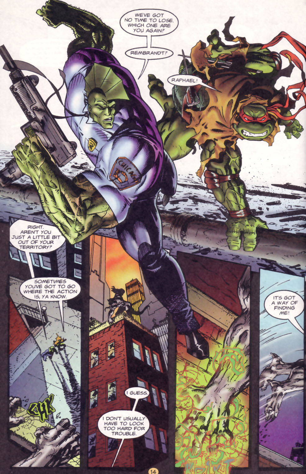 Read online Teenage Mutant Ninja Turtles/Savage Dragon Crossover comic -  Issue # Full - 16
