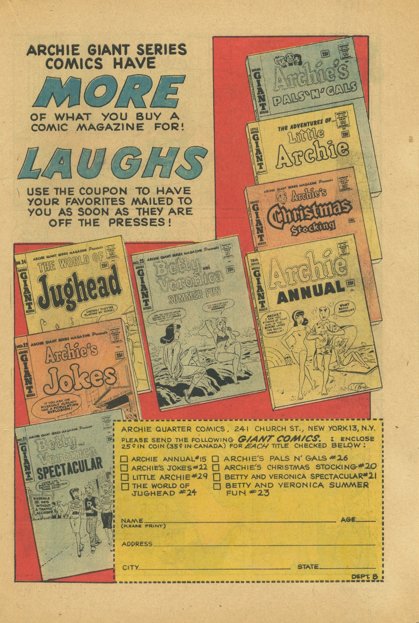 Read online Archie's Pal Jughead comic -  Issue #105 - 19