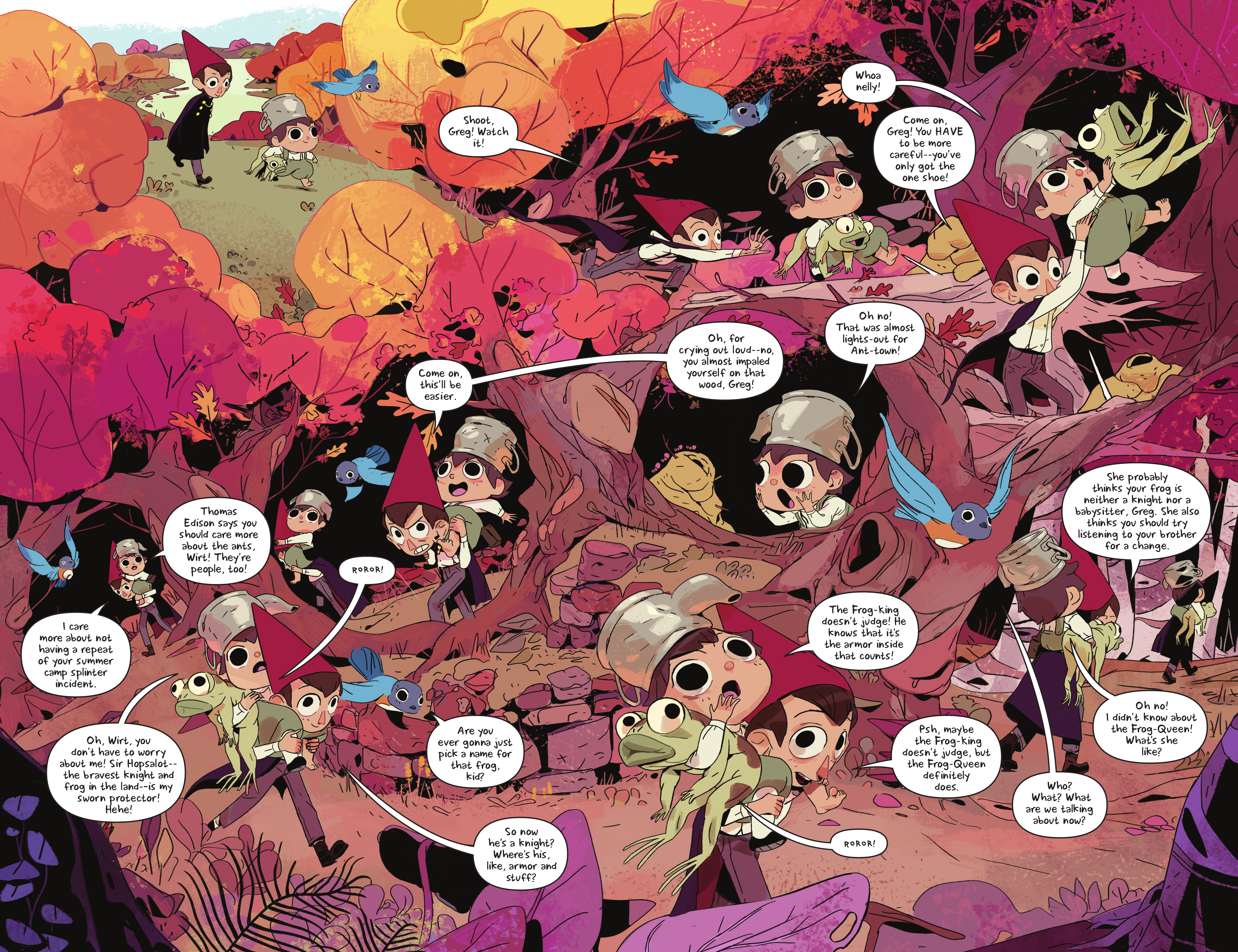 Read online Over the Garden Wall: Hollow Town comic -  Issue # TPB - 9