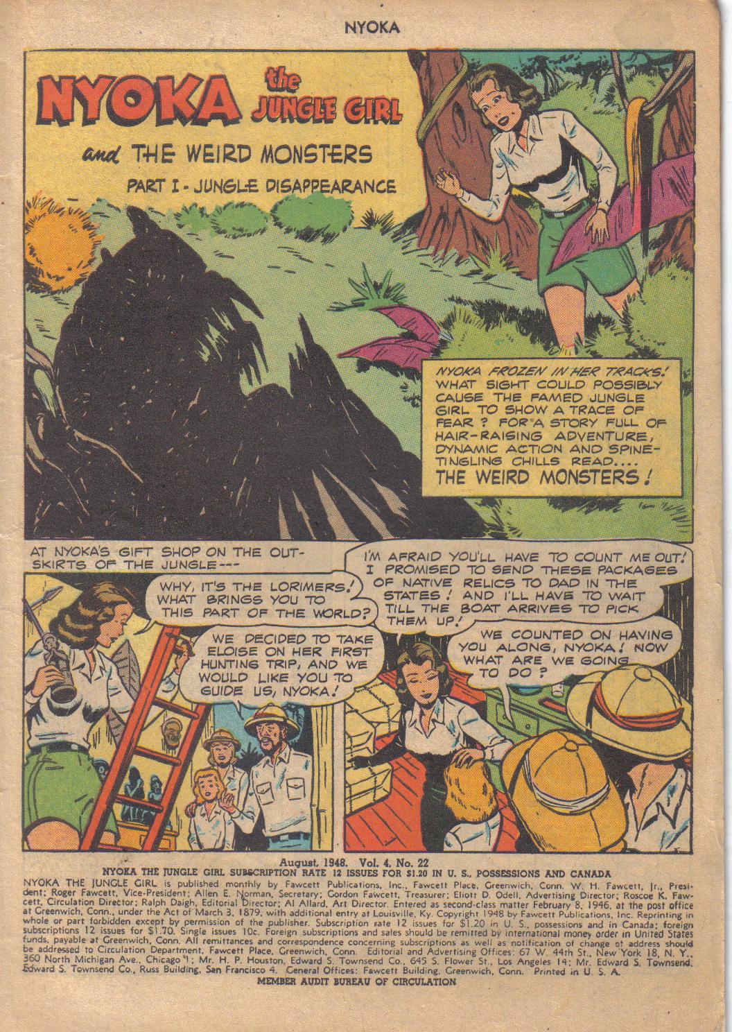 Read online Nyoka the Jungle Girl (1945) comic -  Issue #22 - 4