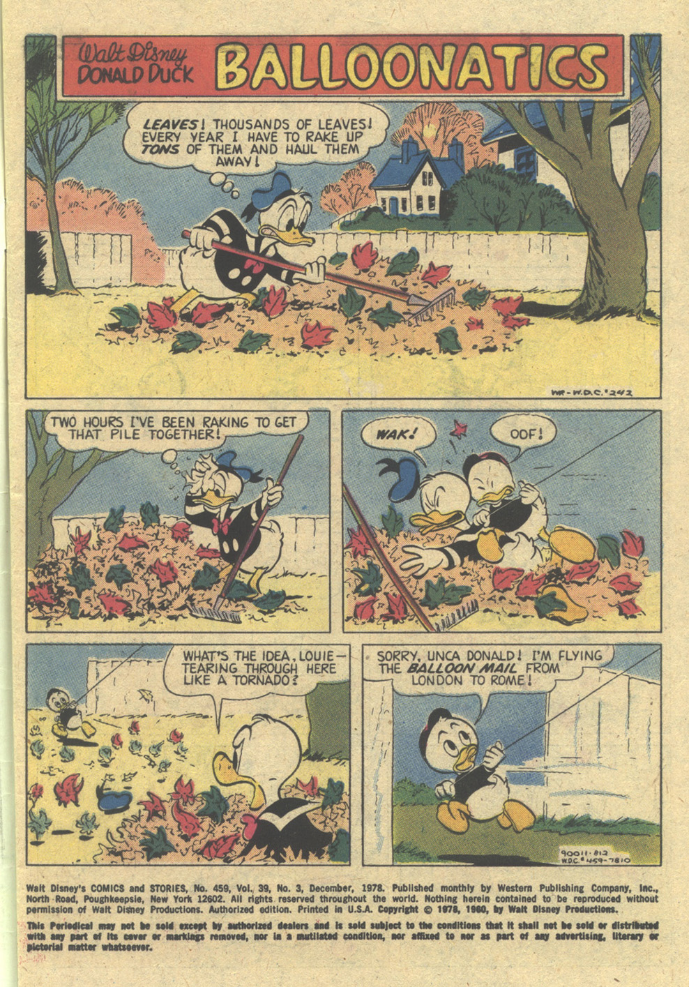 Read online Walt Disney's Comics and Stories comic -  Issue #459 - 2