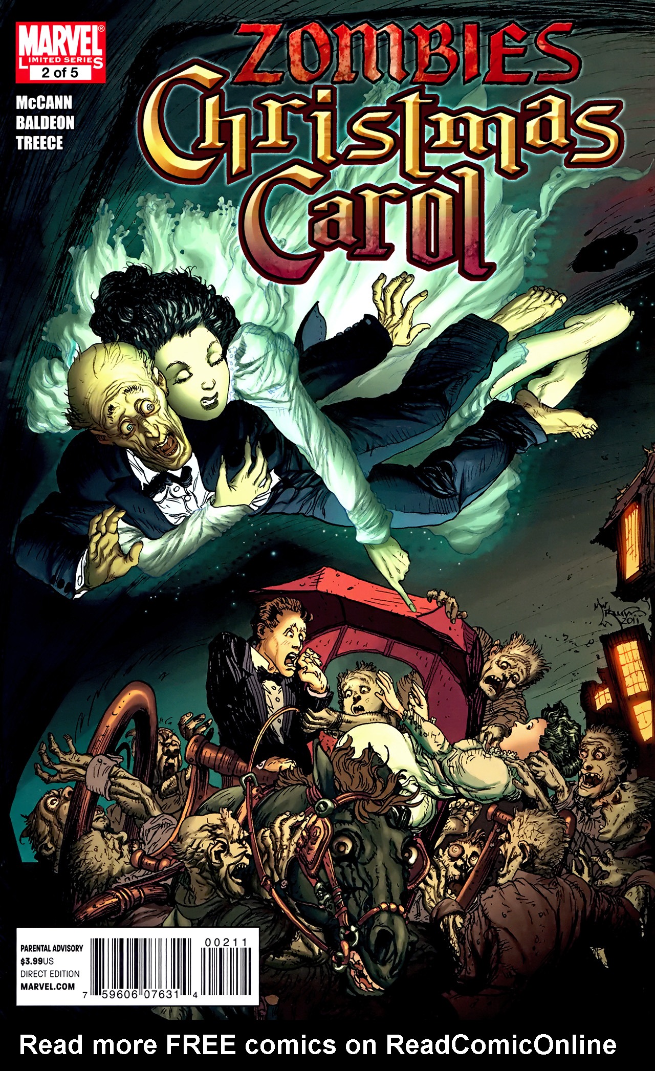 Read online Zombies Christmas Carol comic -  Issue #2 - 1