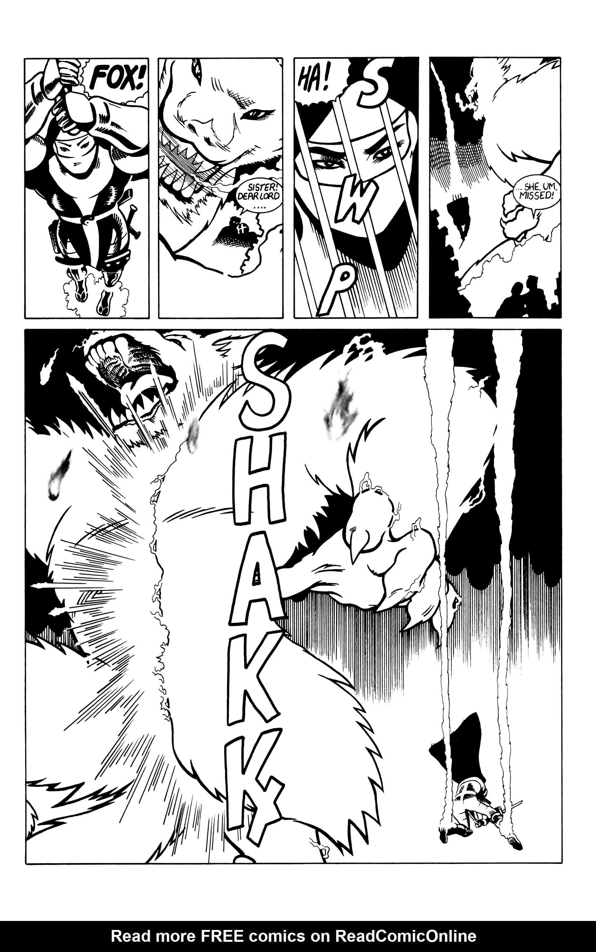 Read online Warrior Nun: Black & White comic -  Issue #8 - 10