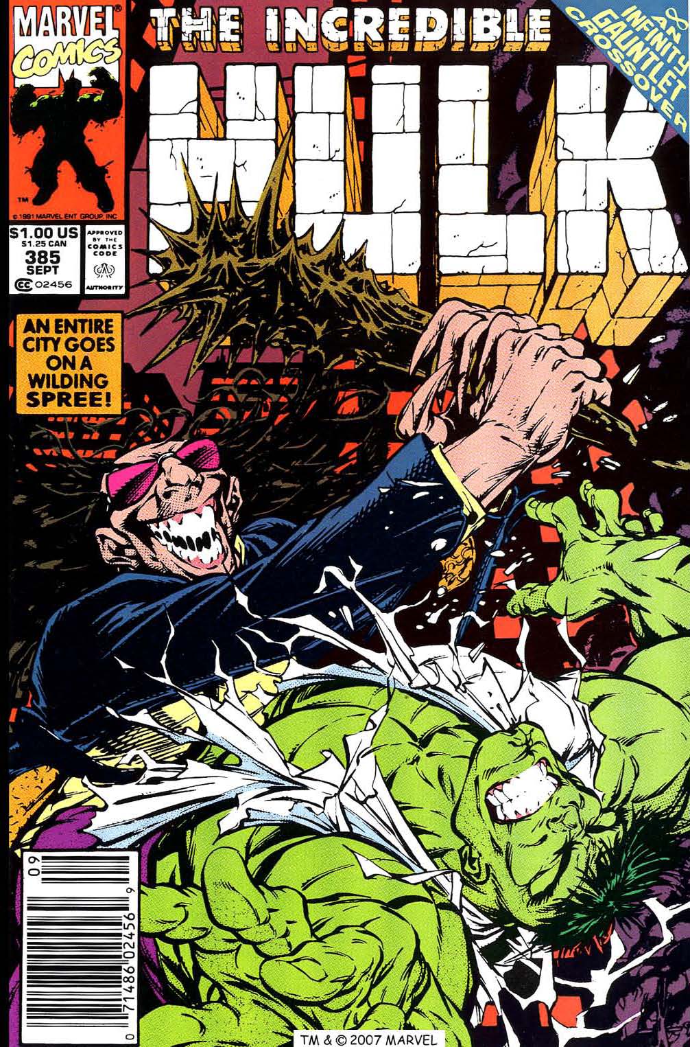 Read online The Incredible Hulk (1968) comic -  Issue #385 - 1