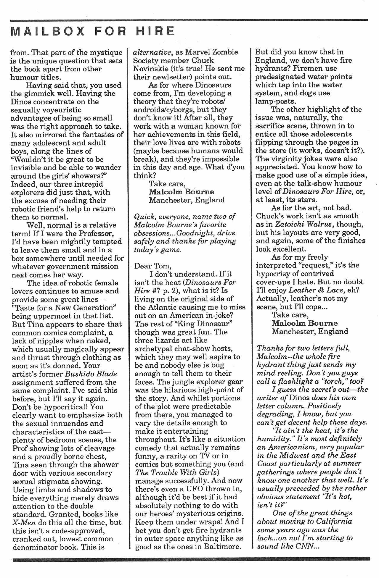 Read online Dinosaurs For Hire (1988) comic -  Issue #8 - 28