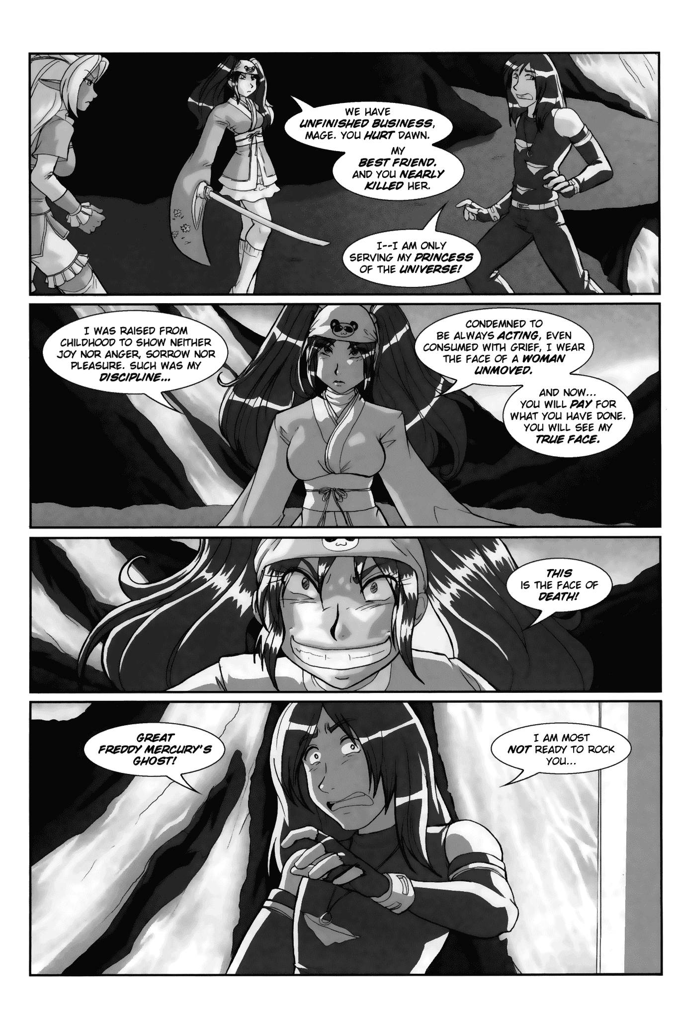 Read online Gold Digger/Ninja High School: Maidens of Twilight comic -  Issue #4 - 5