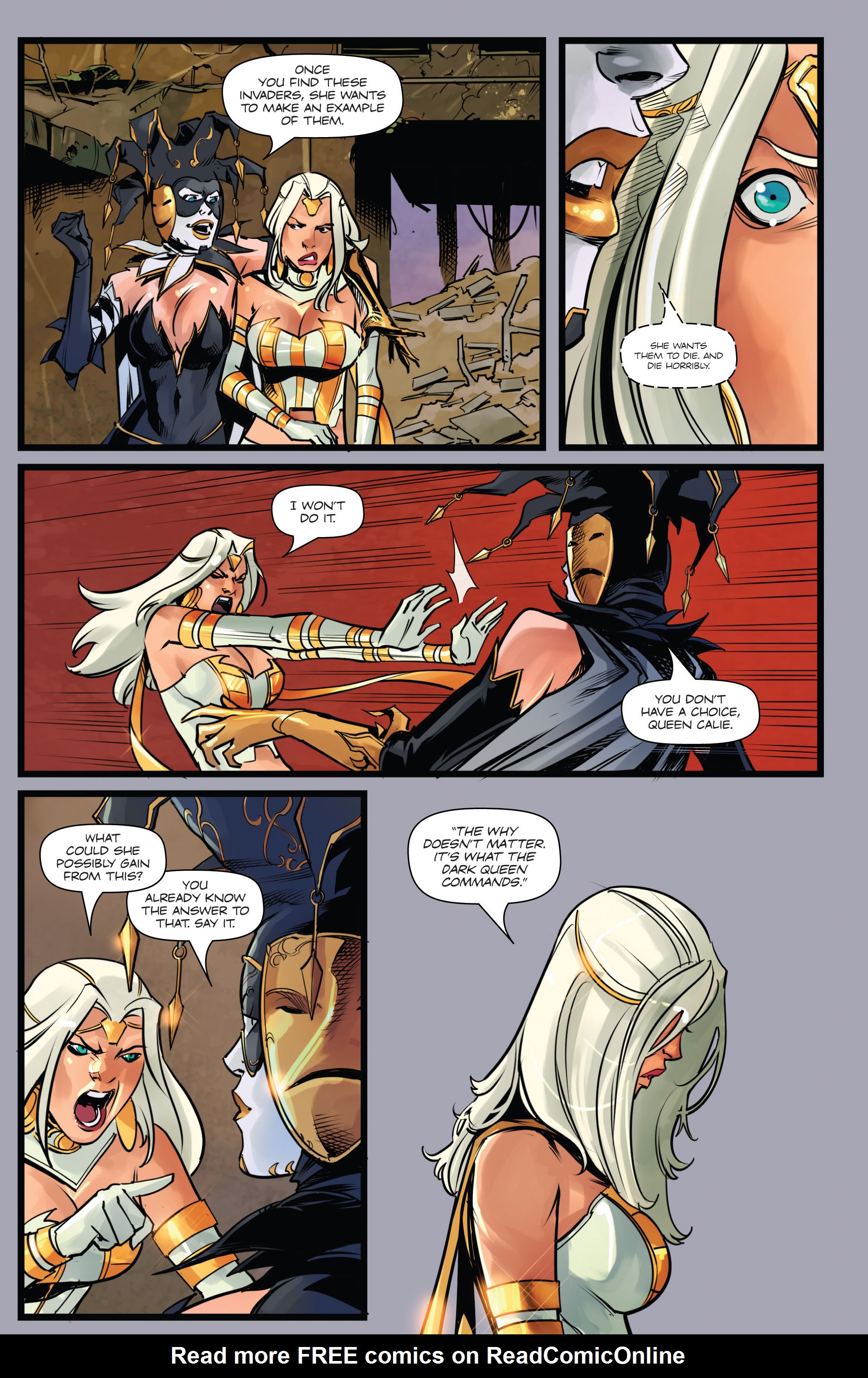 Read online Grimm Fairy Tales presents White Queen: Age of Darkness comic -  Issue #1 - 12