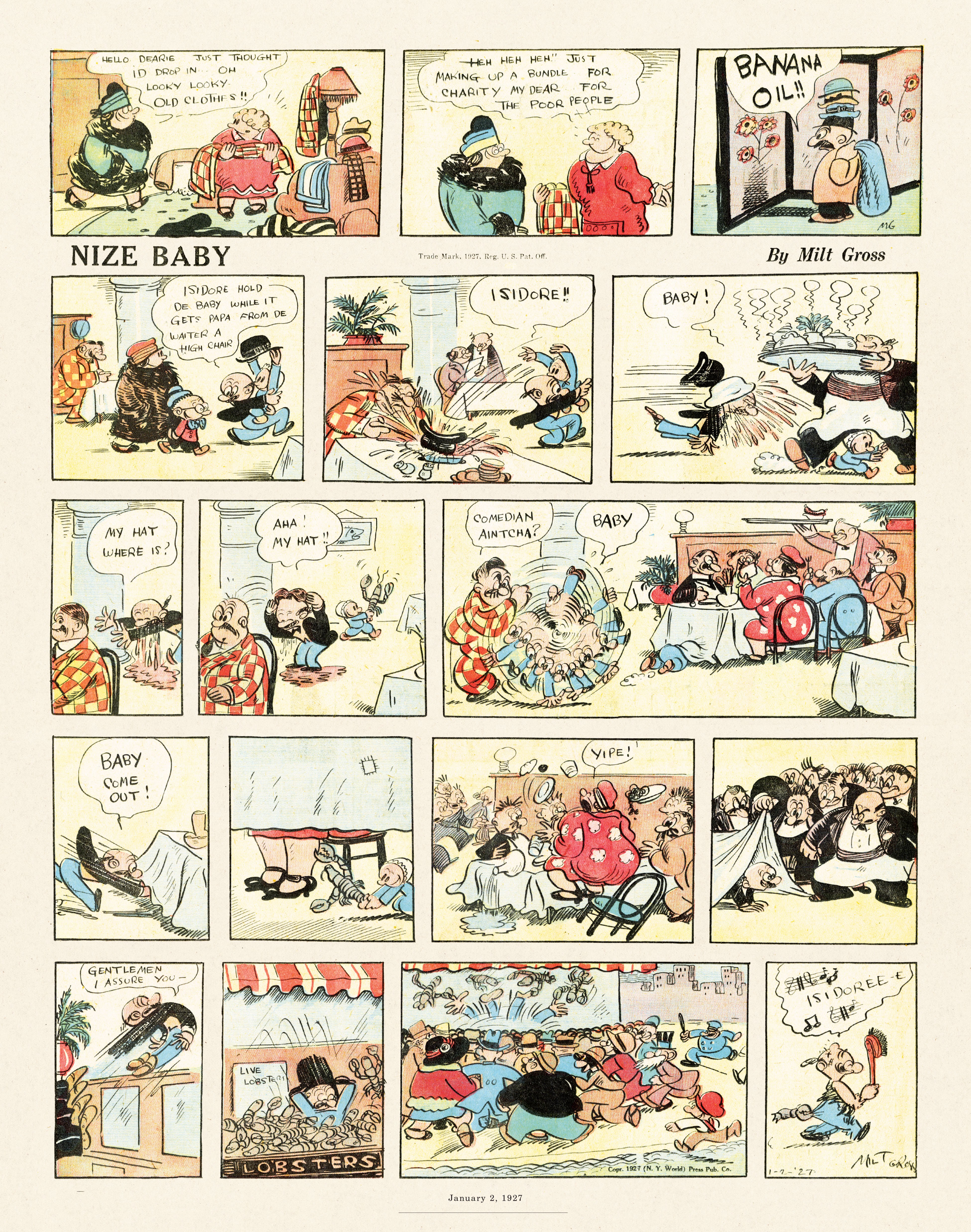 Read online Gross Exaggerations: The Meshuga Comic Strips of Milt Gross comic -  Issue # TPB - 29