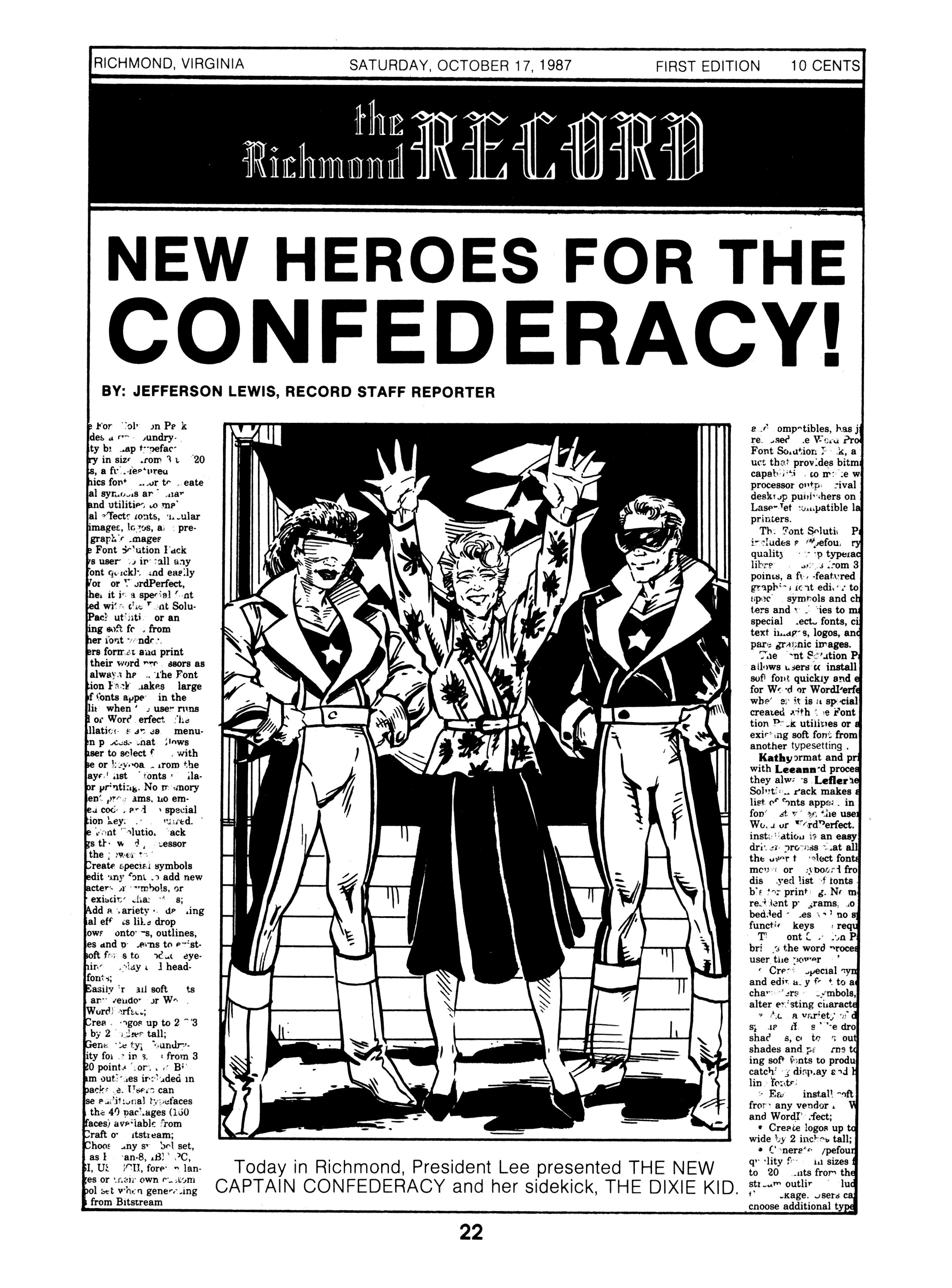 Read online Captain Confederacy (1986) comic -  Issue #12 - 24